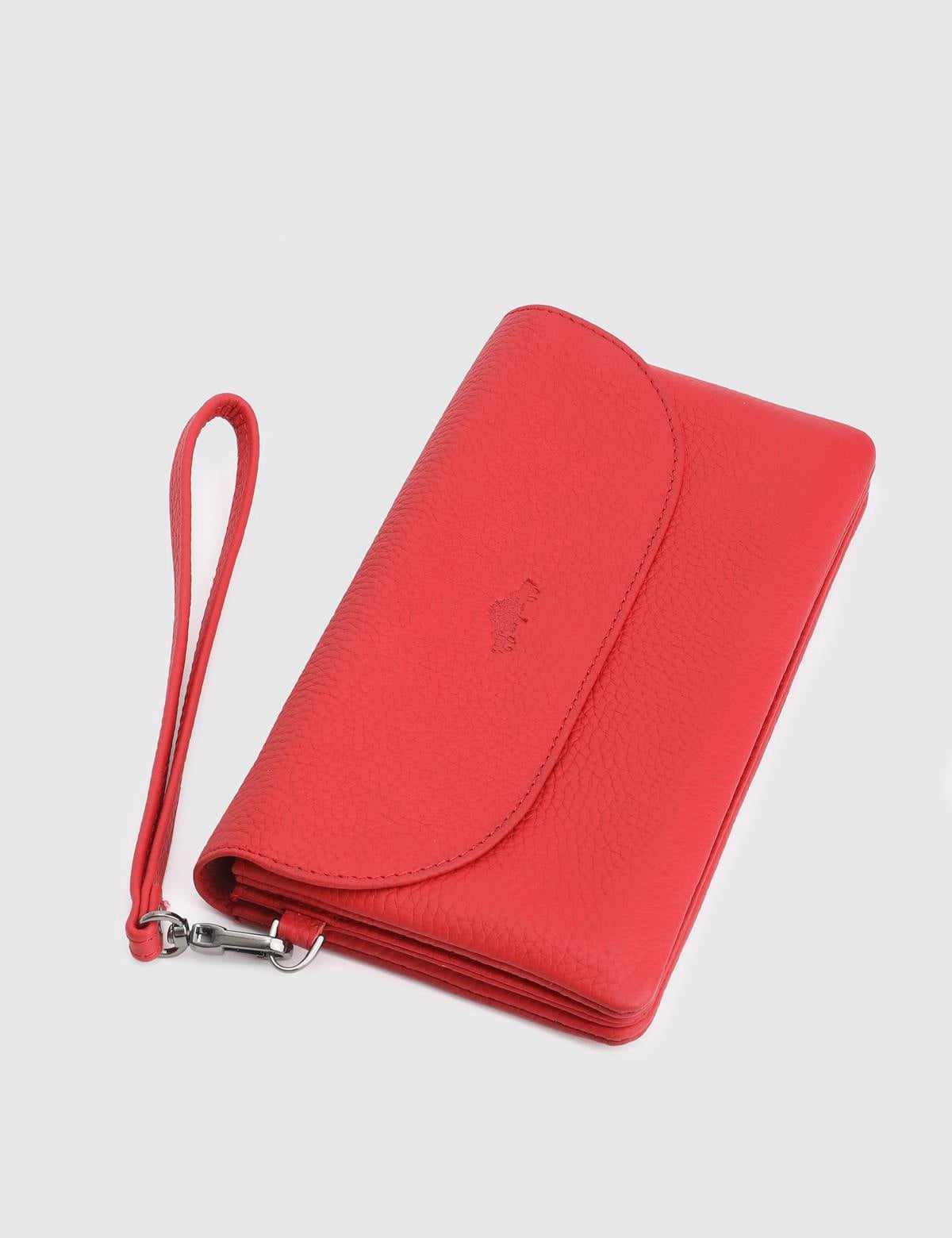 Arvin Red Floater Leather Women's Wallet