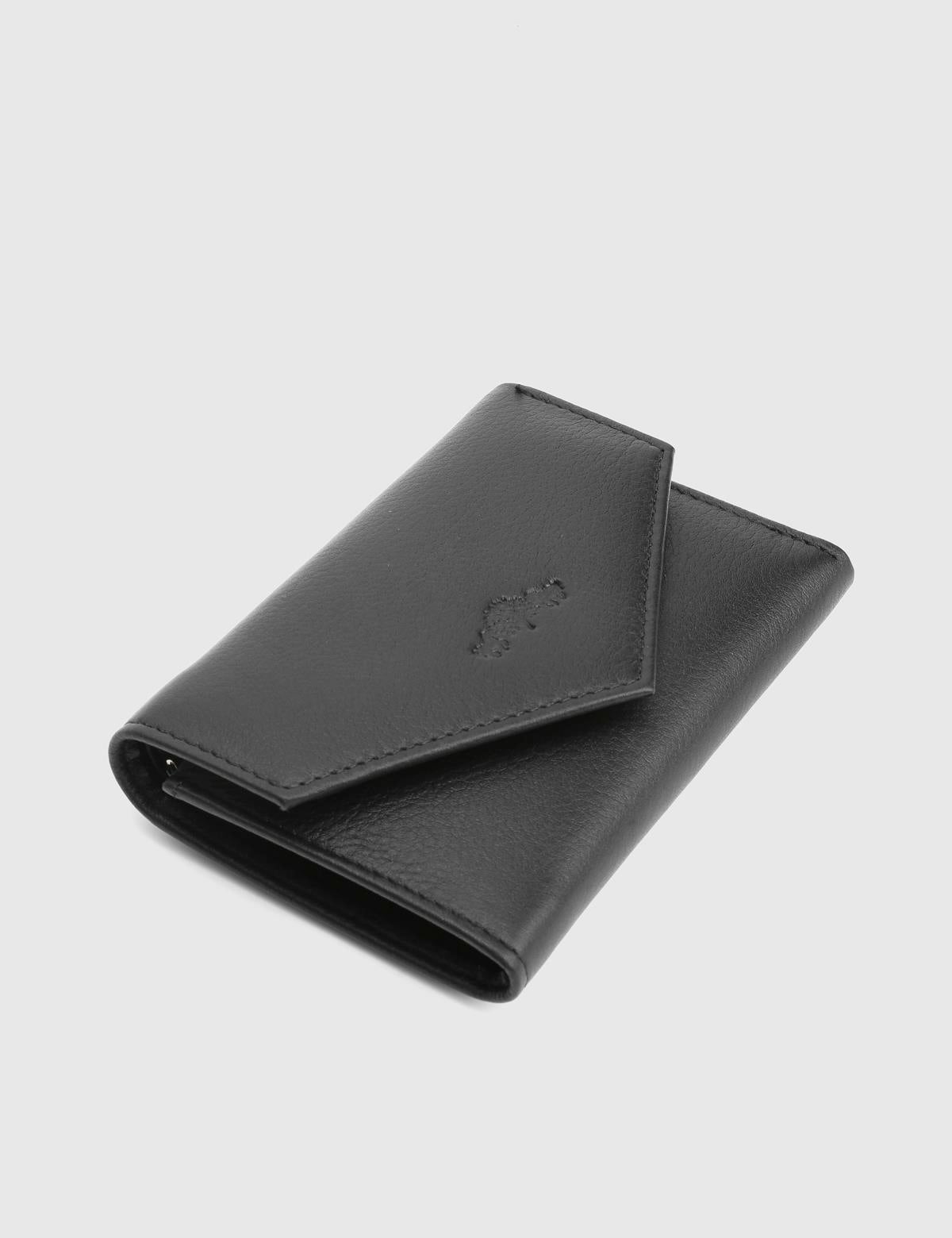 Aryan Black Floater Leather Women's Wallet