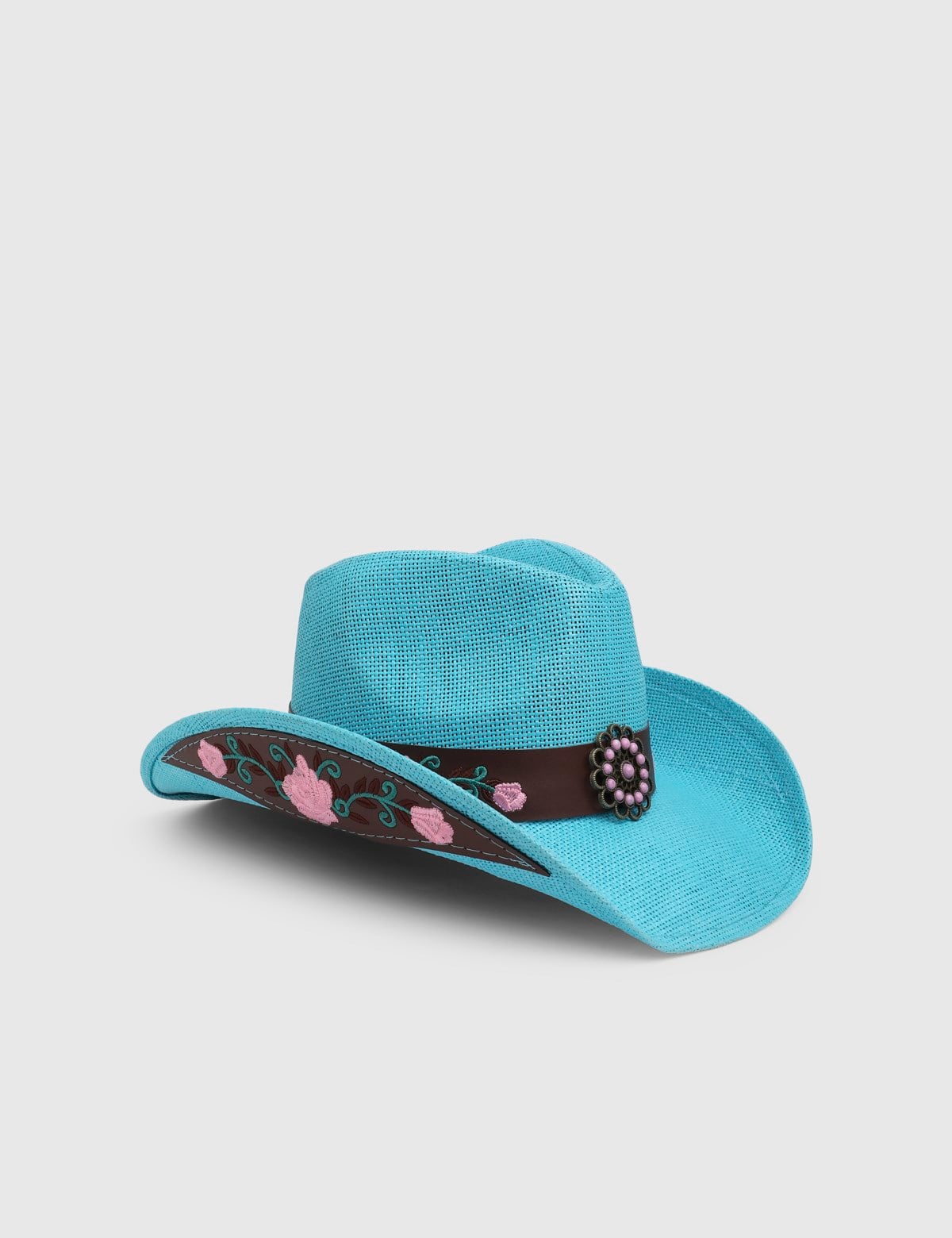 Aveline Unisex Kovboy Şapka Mavi