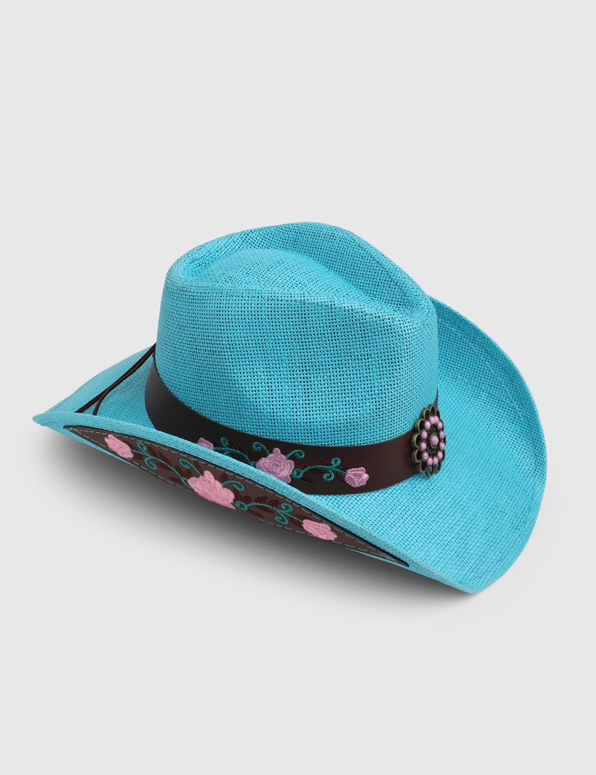Aveline Unisex Kovboy Şapka Mavi