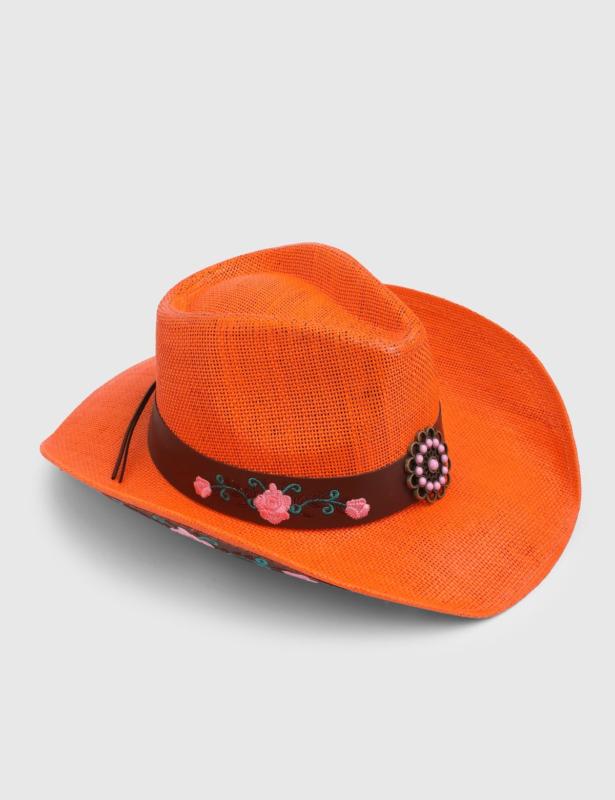 Aveline Unisex Kovboy Şapka Turuncu