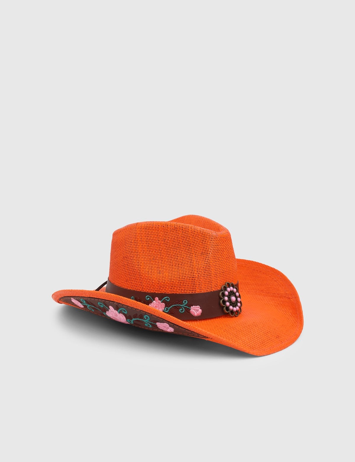 Aveline Unisex Kovboy Şapka Turuncu