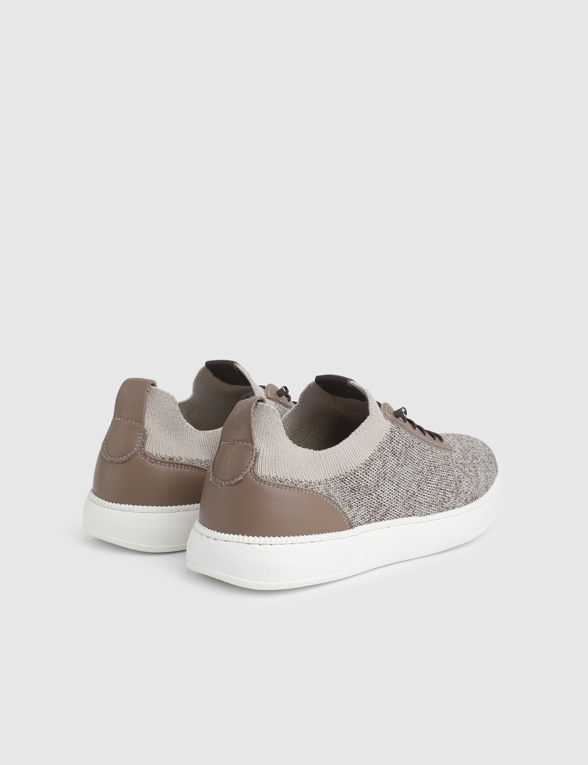 Axton Beige Leather Tricot Men's Sneaker