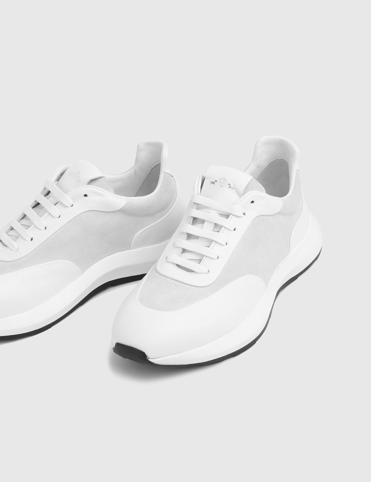 Ayando White Suede Leather Men's Sneaker