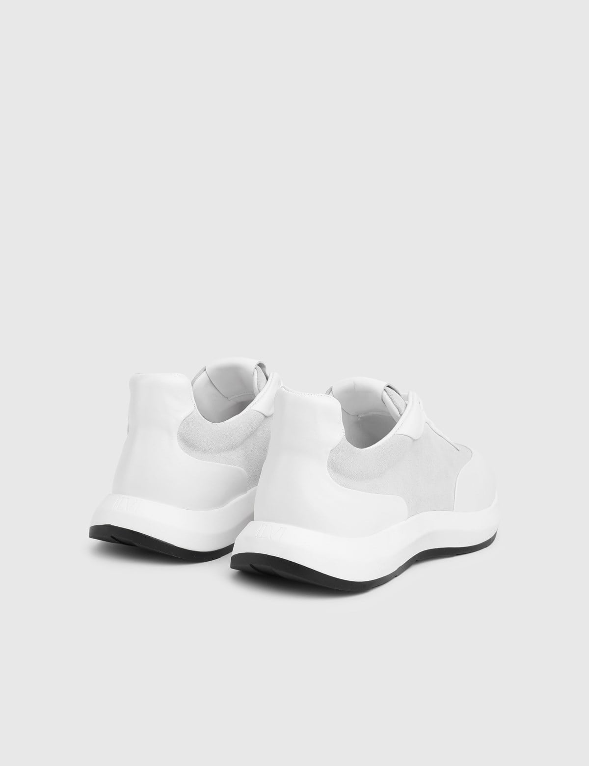 Ayando White Suede Leather Men's Sneaker