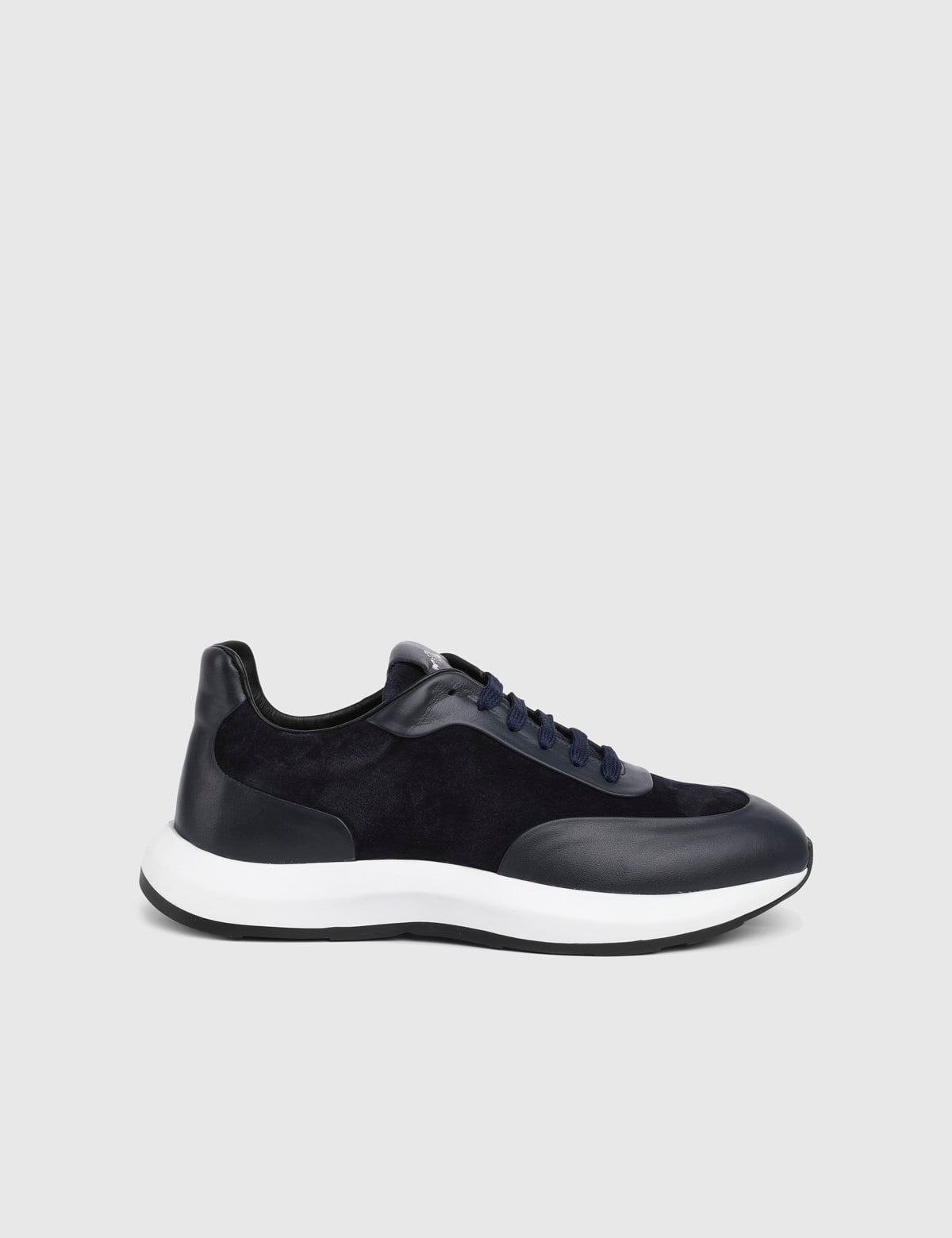 Ayando Navy Blue Suede Leather Men's Sneaker