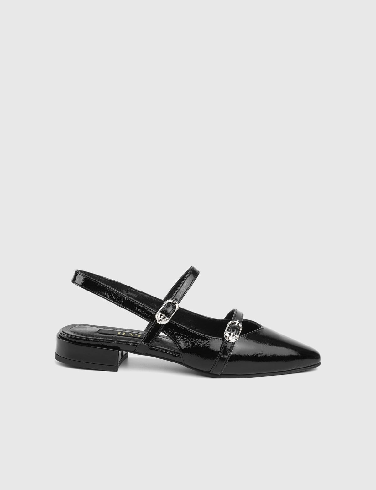 Baia Black Patent Leather Women's Sandal