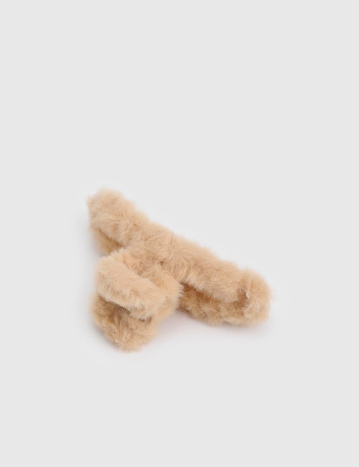 Baryae Beige Women's Hair Claw Clip
