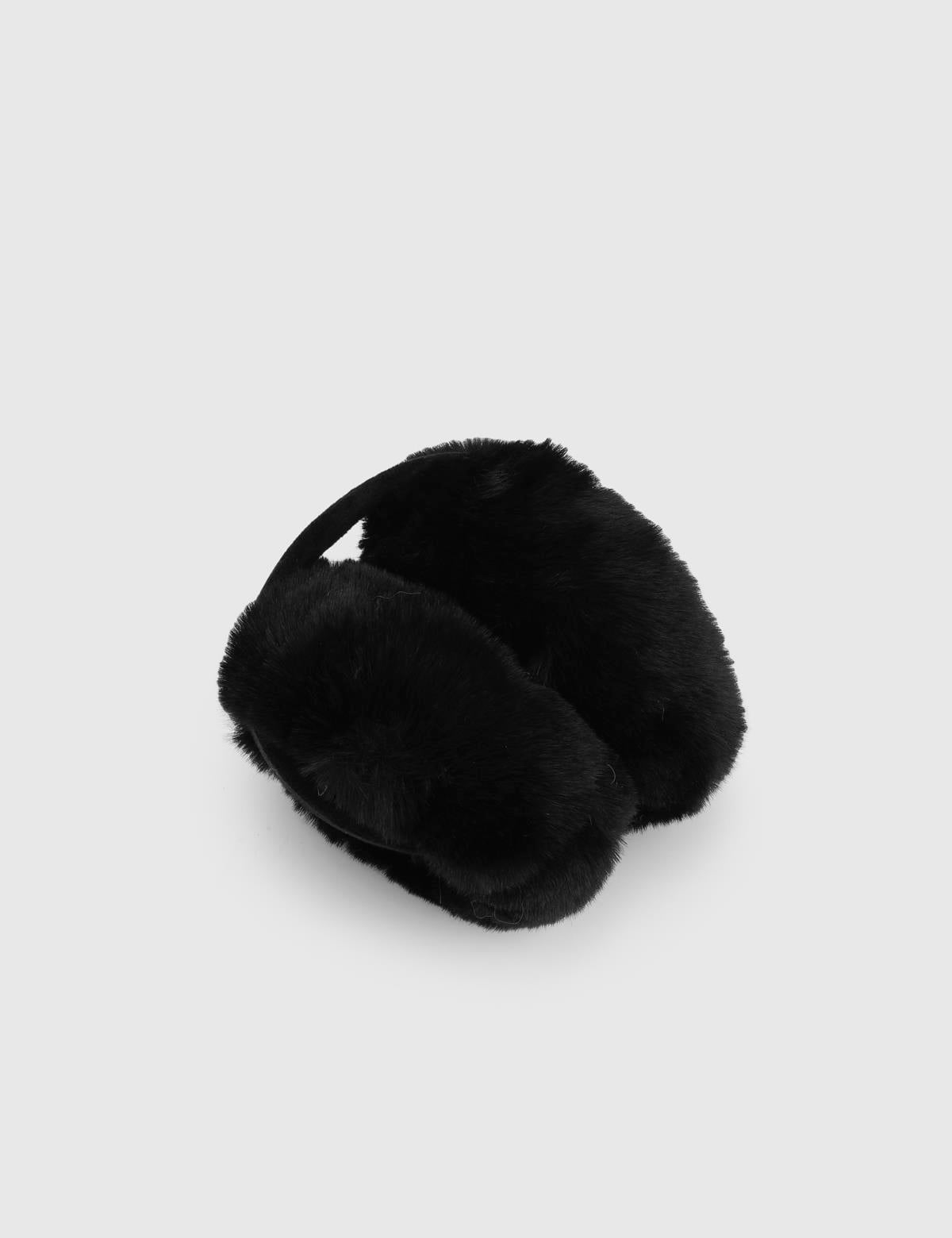 Belinay Black Unisex Faux Fur Earmuffs