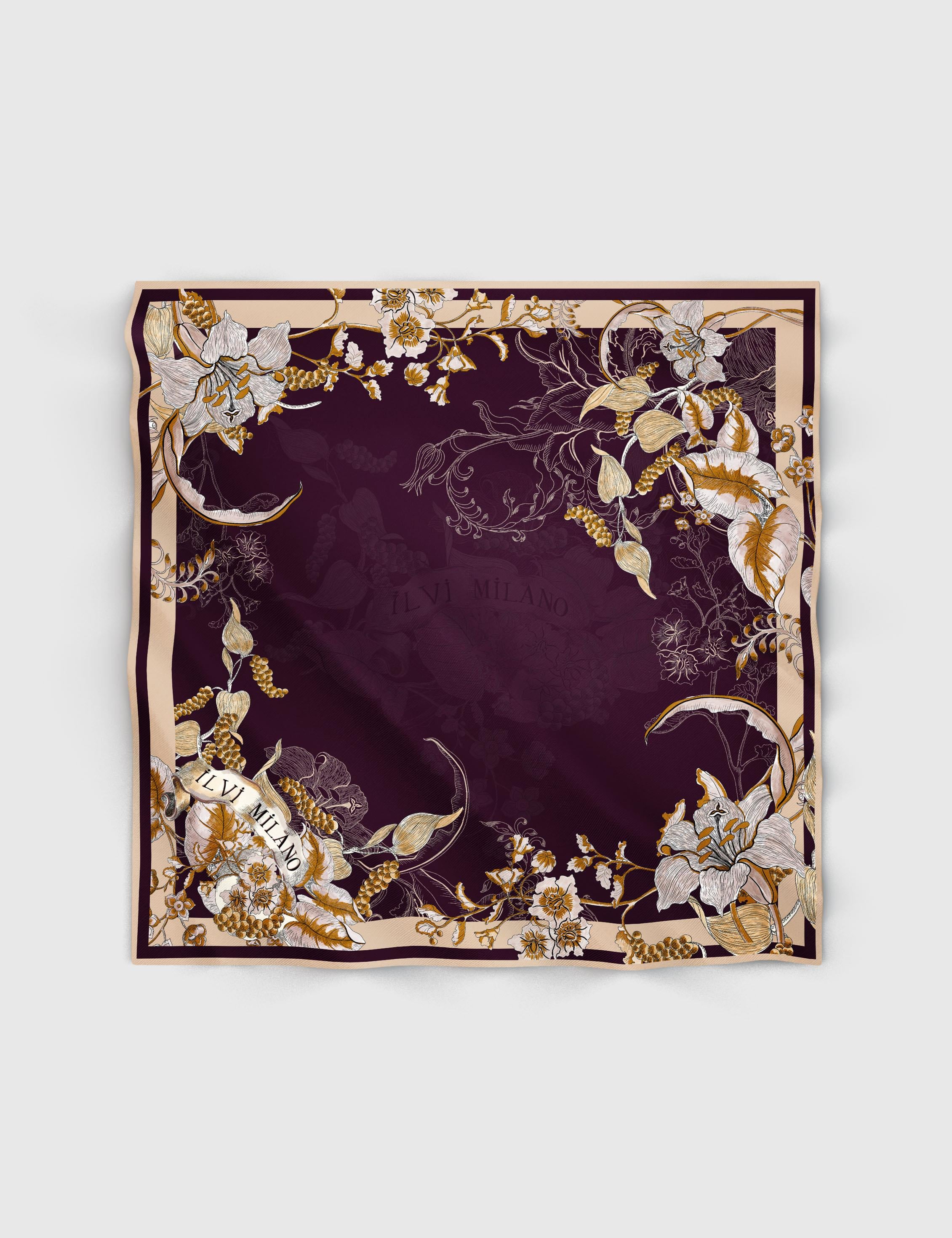 Benade Burgundy Women's Scarf