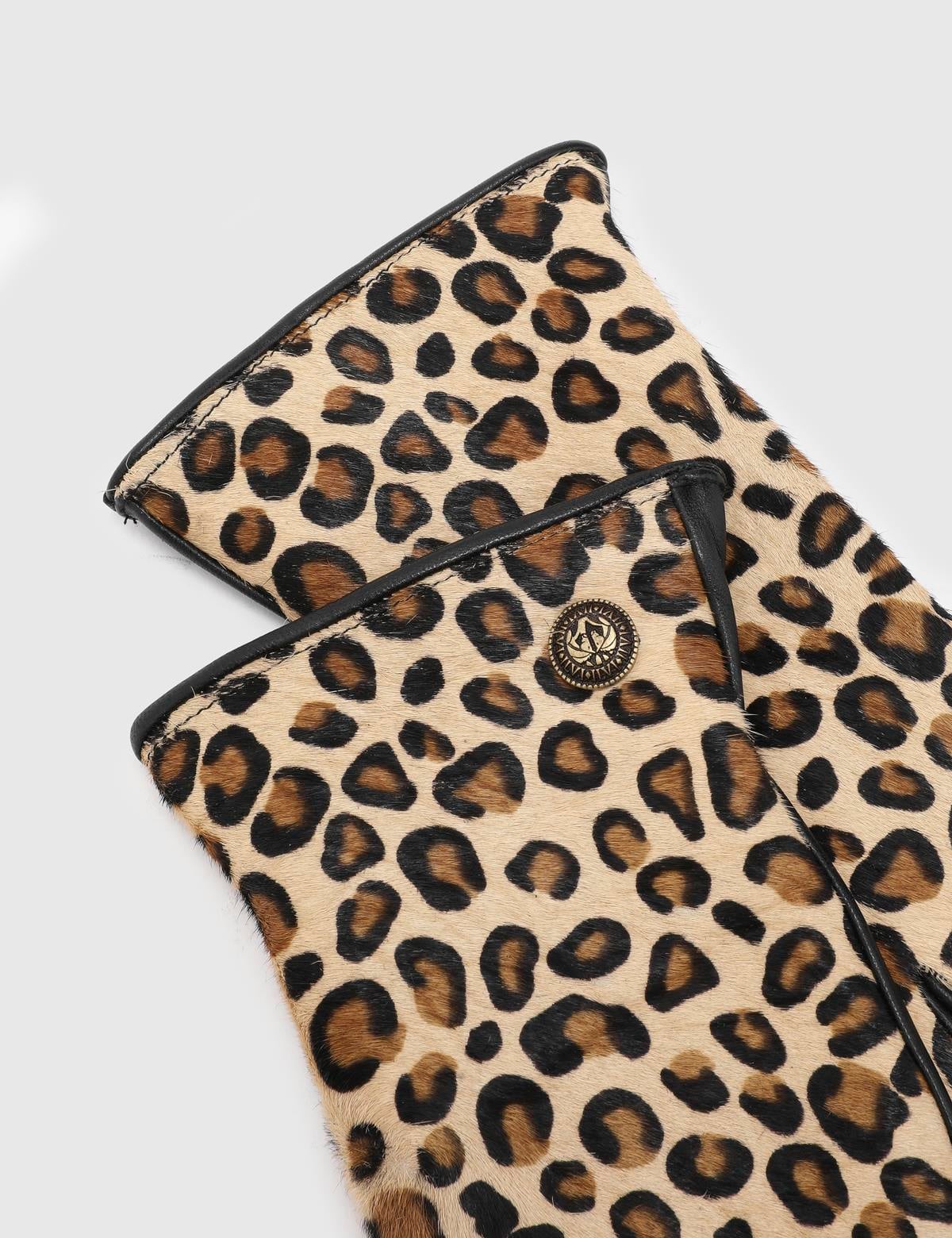 Bera Leopard Foal Fur Women's Gloves