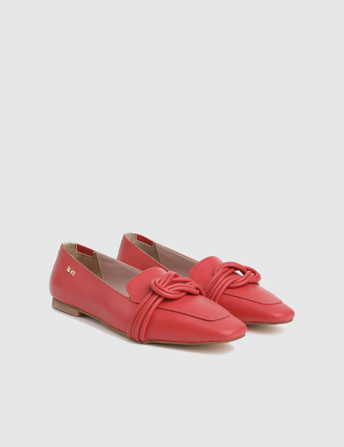 Bern Red Leather Women's Loafer