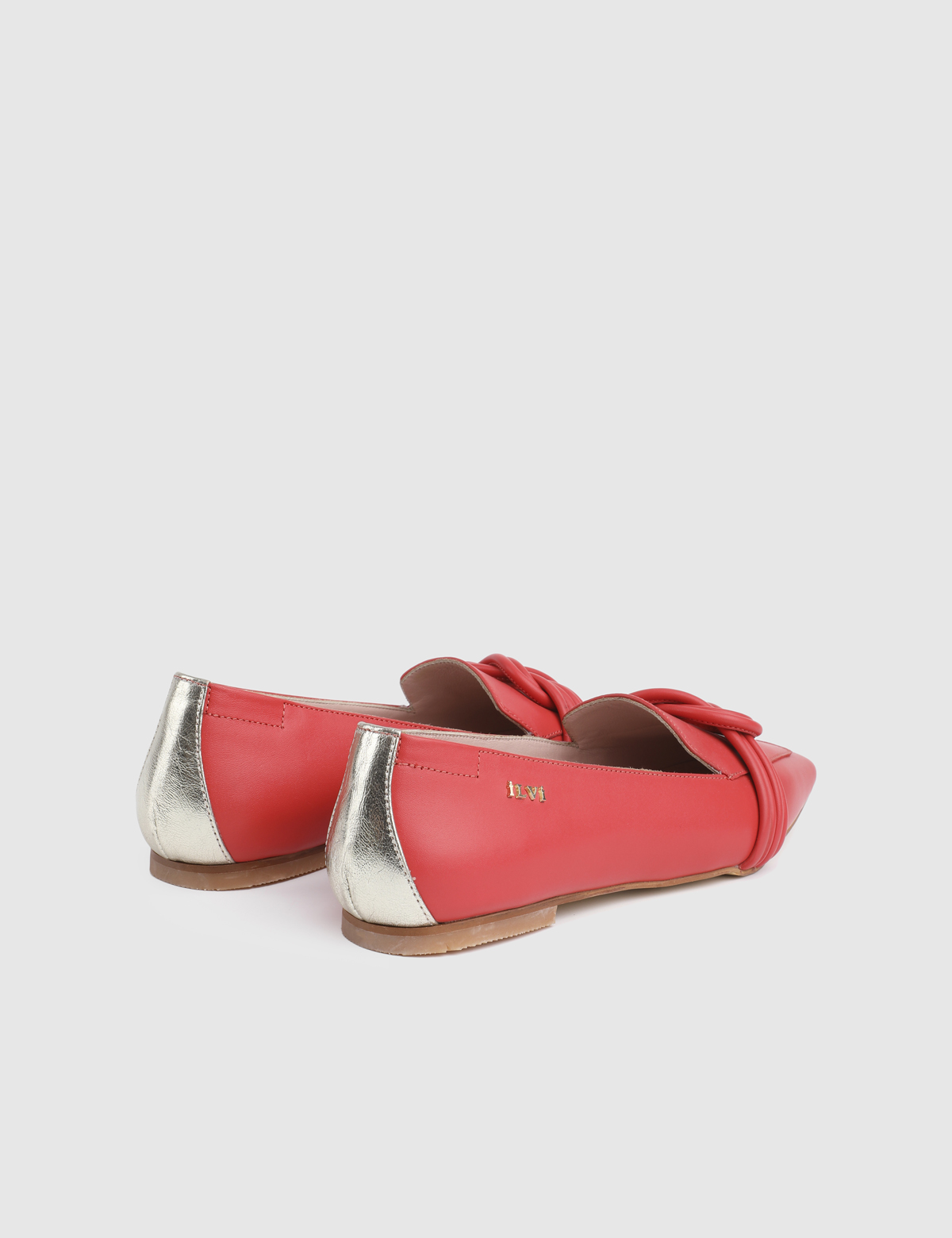 Bern Red Leather Women's Loafer