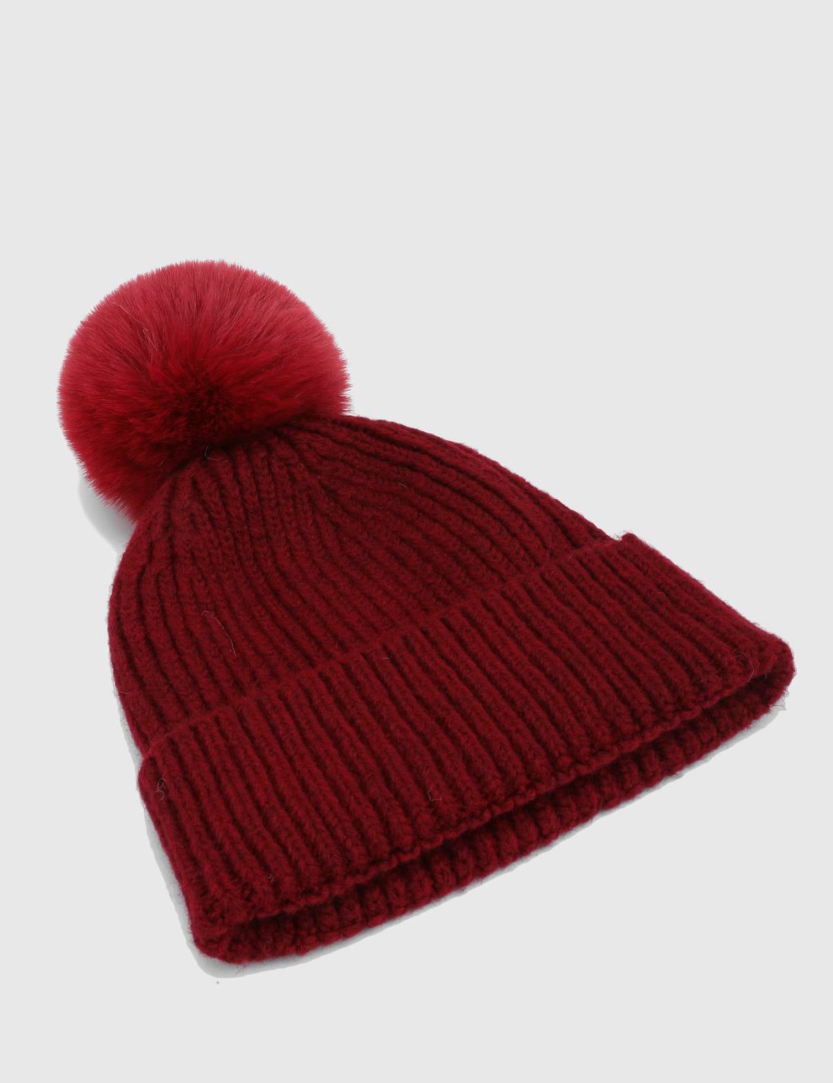 Biane Burgundy Unisex Tricot Beret