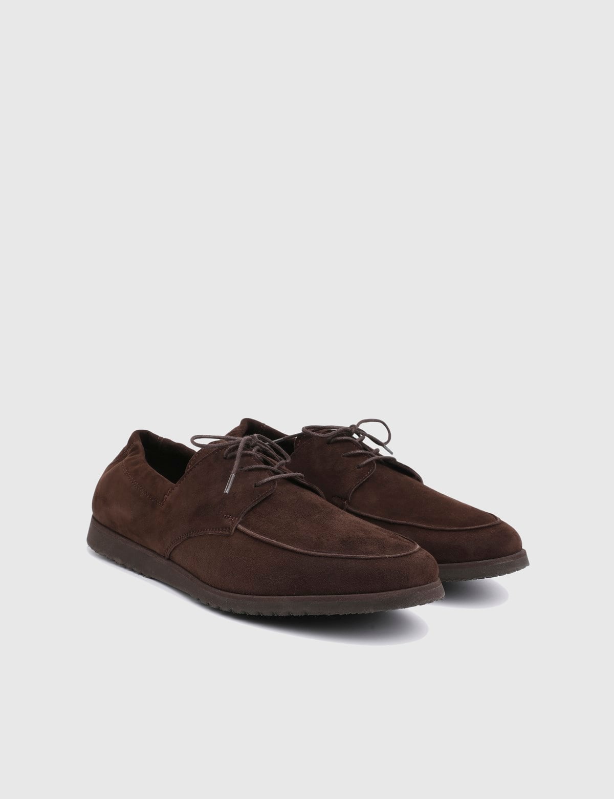 Bode Brown Suede Kidskin Leather Men's Oxford