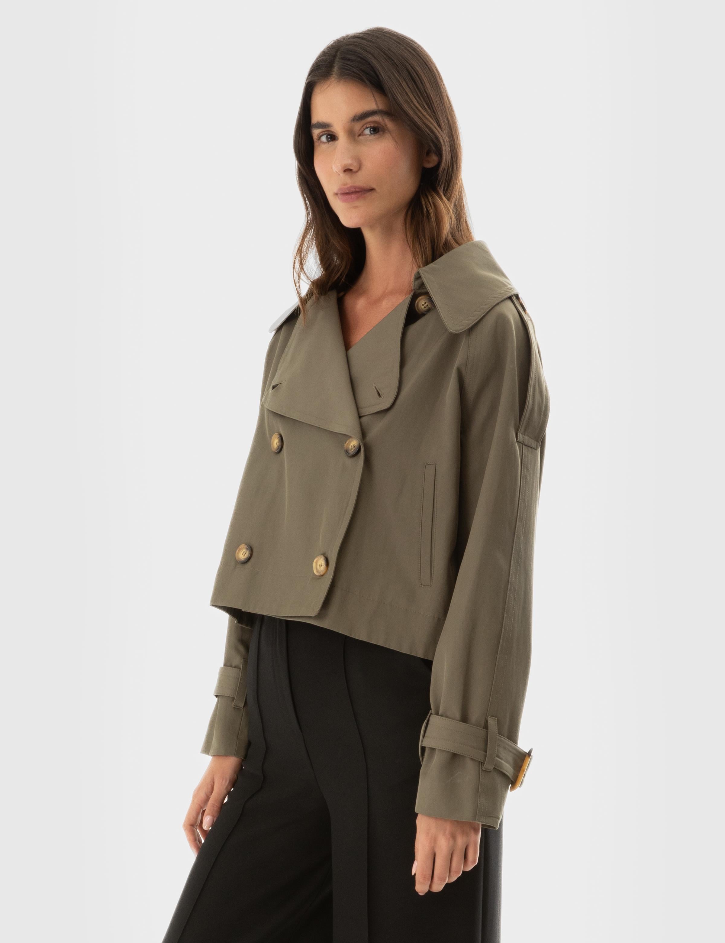 Bolton Khaki Women's Biker Jacket