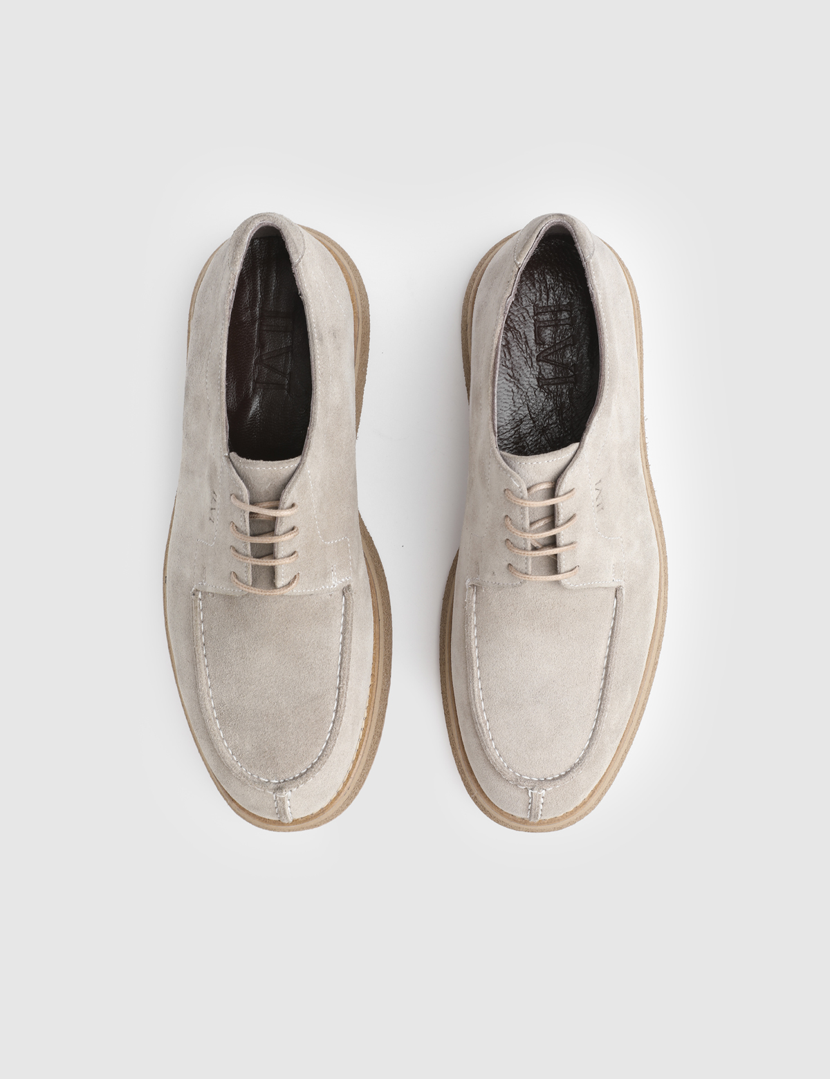 Bondagi Beige Suede Leather Men's Oxford