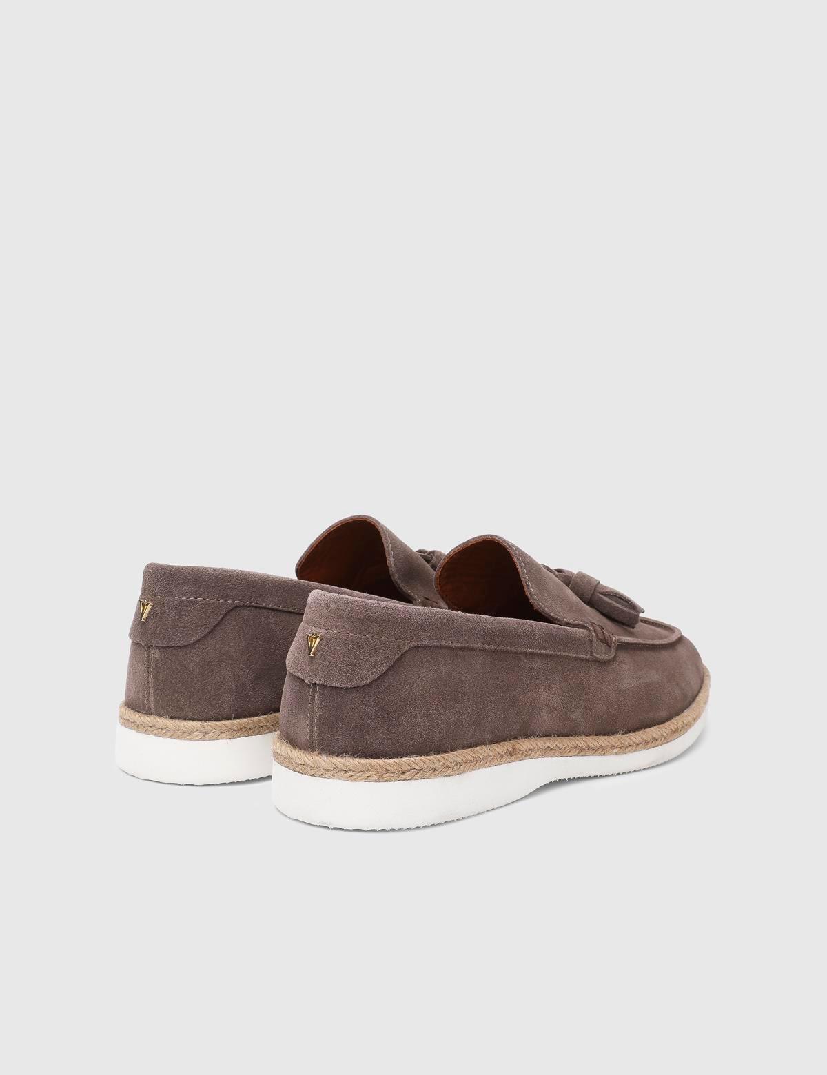 Caistor Hakiki Süet Vizon Erkek Loafer