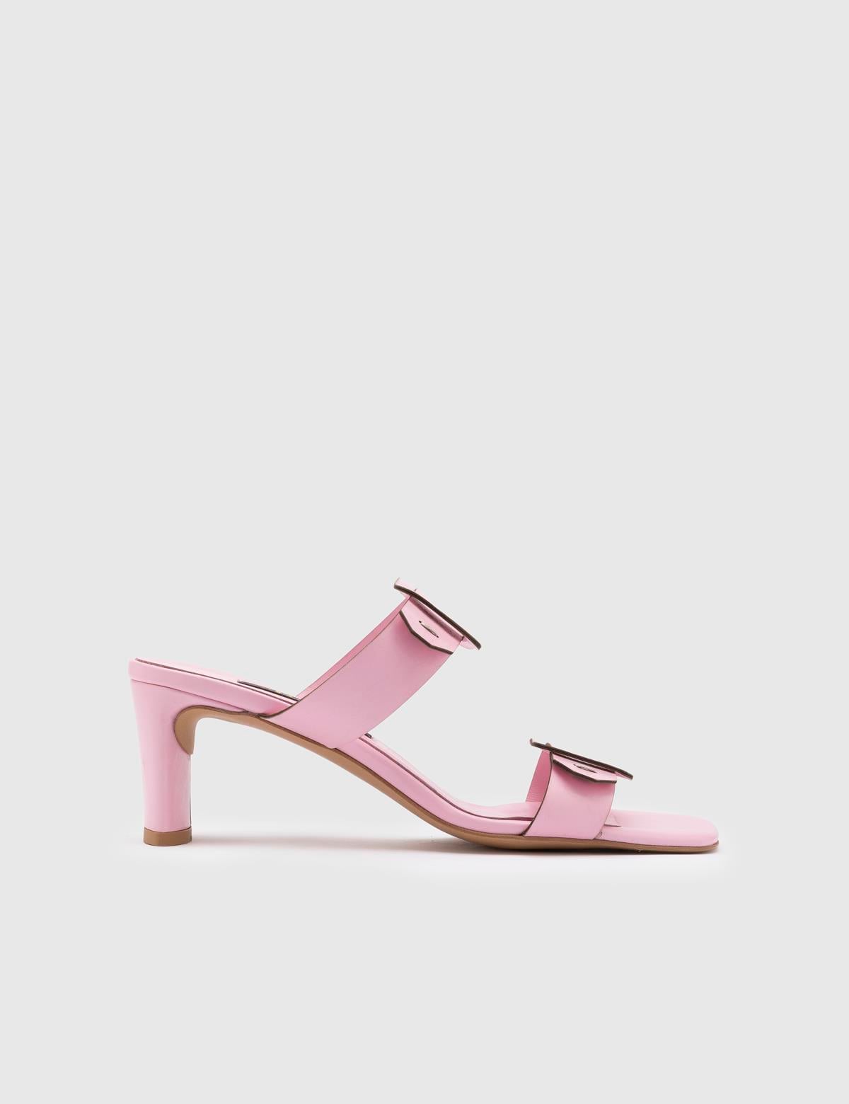 Cauvin Pink Leather Women's Slide