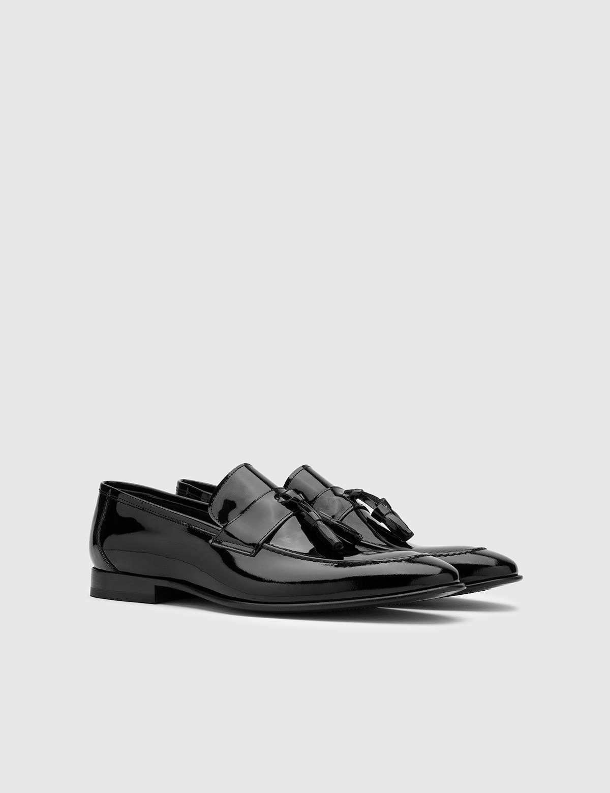 Celosia Black Patent Leather Men's Classic Shoe