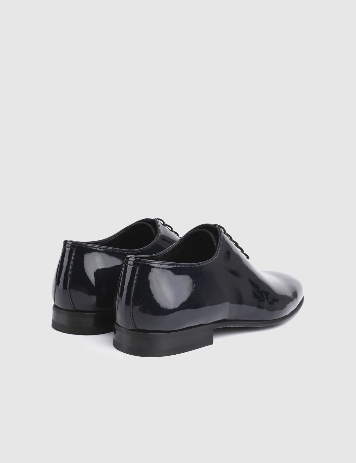 Cesare Navy Blue Patent Leather Men's Tuxedo Shoe