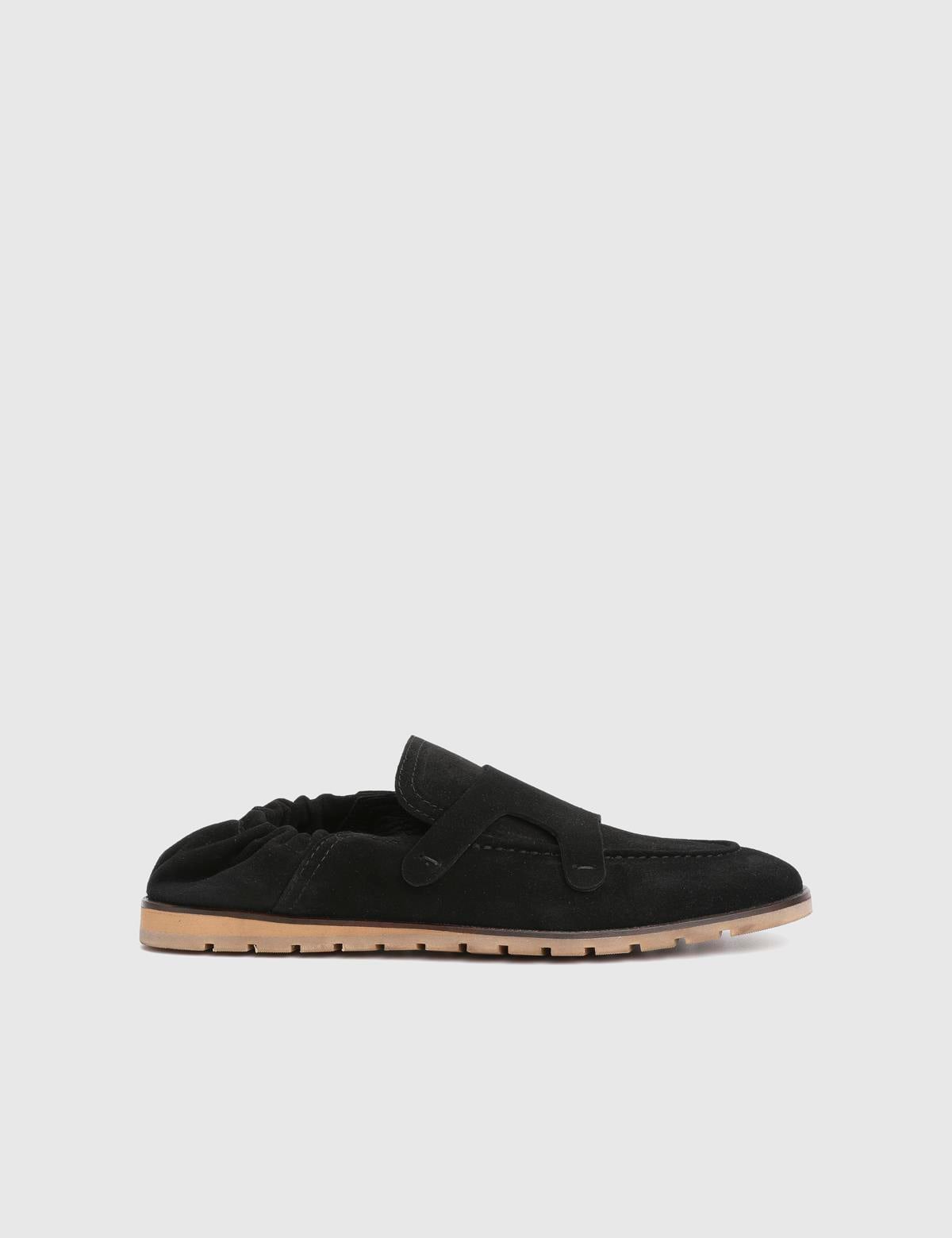 Crawley Black Suede Leather Men's Loafer