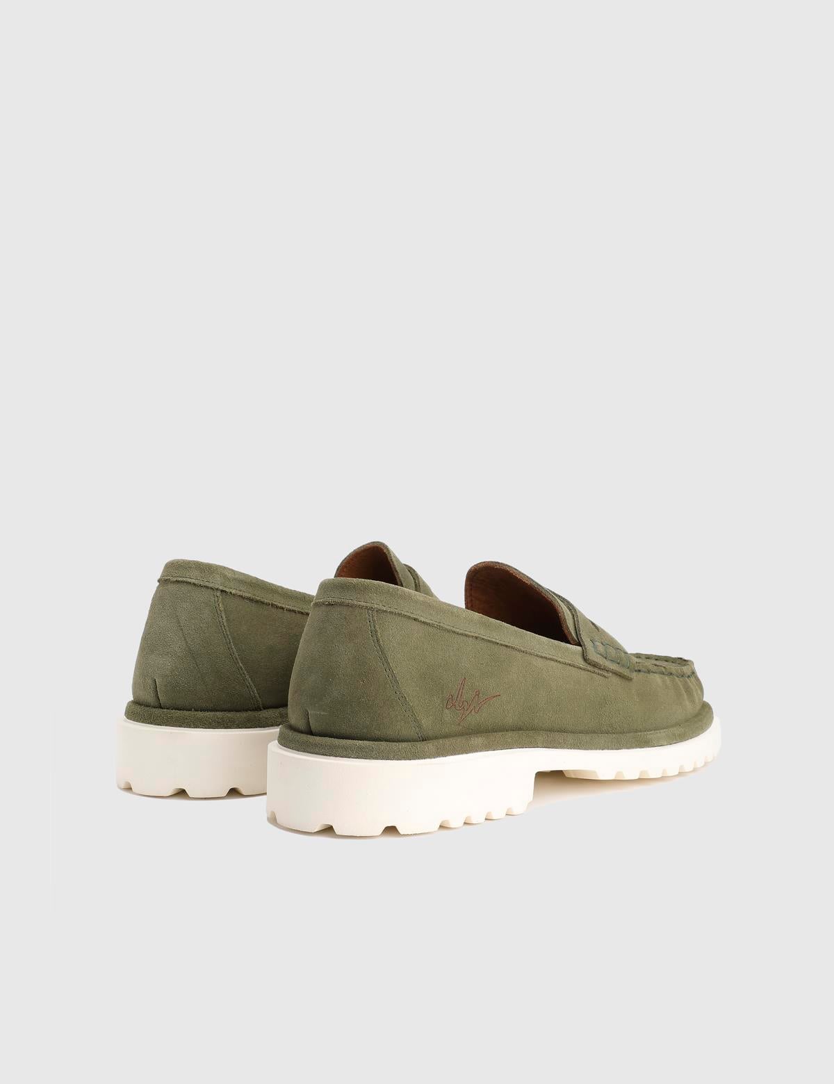 Crowle Green Suede Leather Men's Loafer
