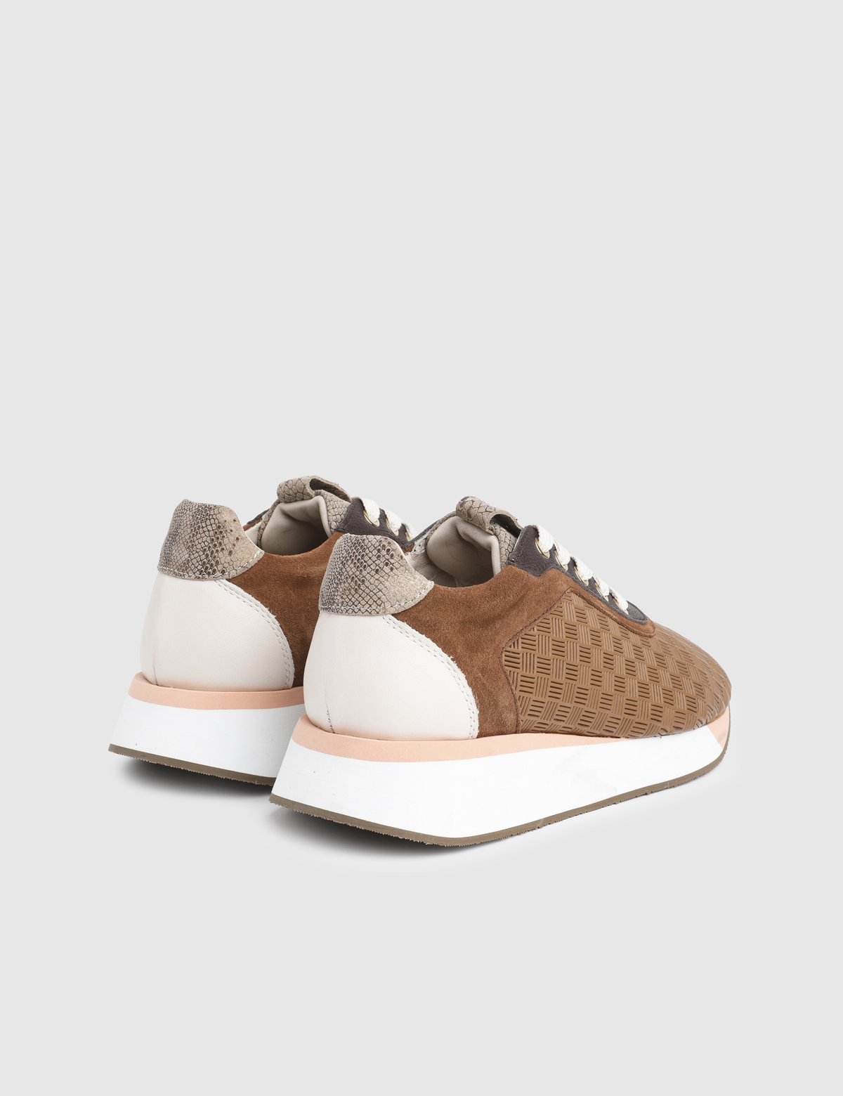 Crux Saddle Brown Suede Leather Women's Sneaker