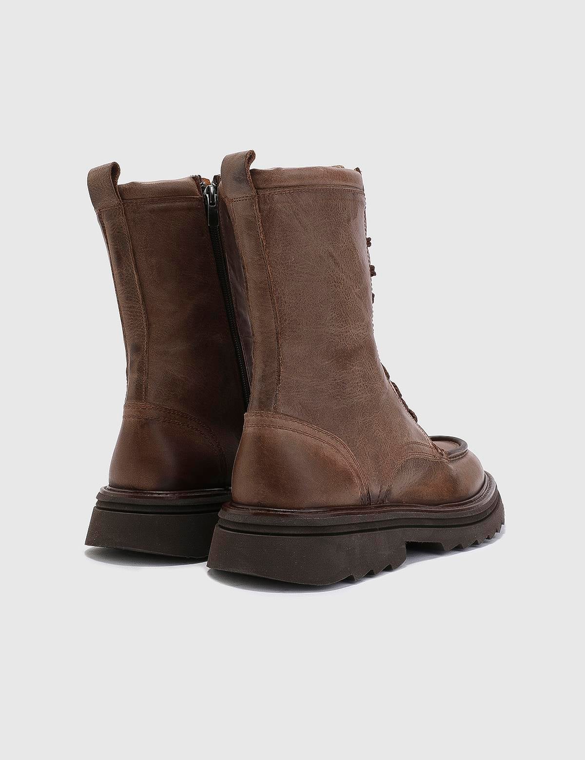 Denıs Mink Leather Men's Boot
