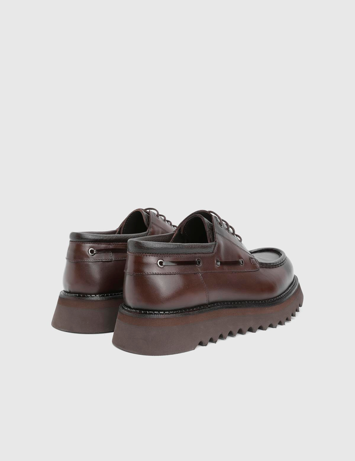Derik Brown Florentic Leather Deer Leather Men's Oxford