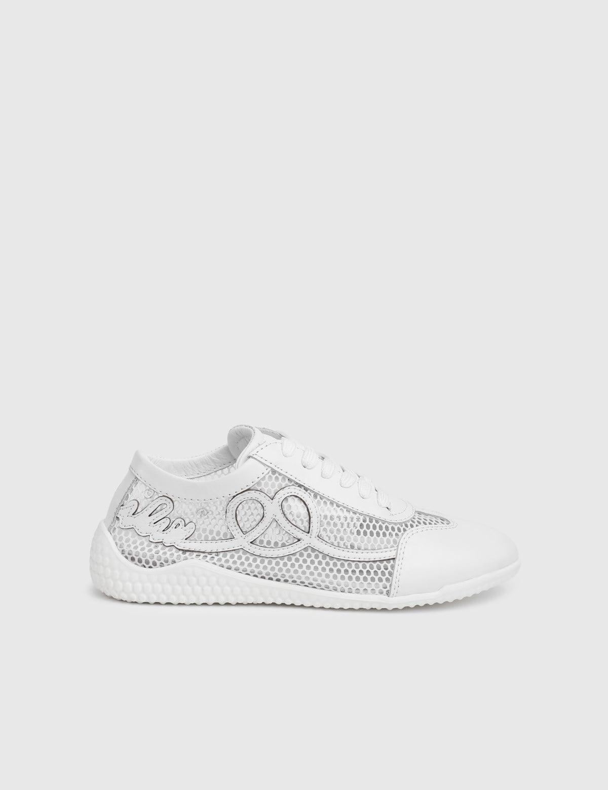 Deyra White Leather Lace Women's Sneaker