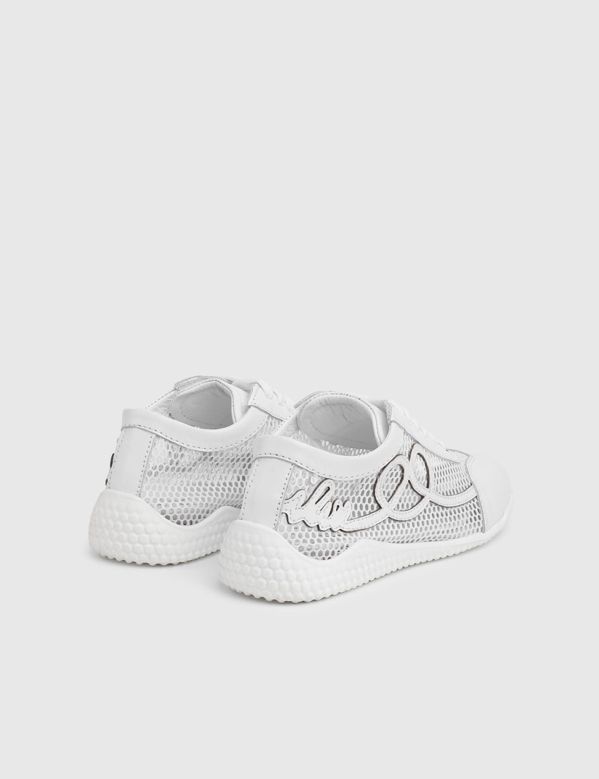 Deyra White Leather Lace Women's Sneaker