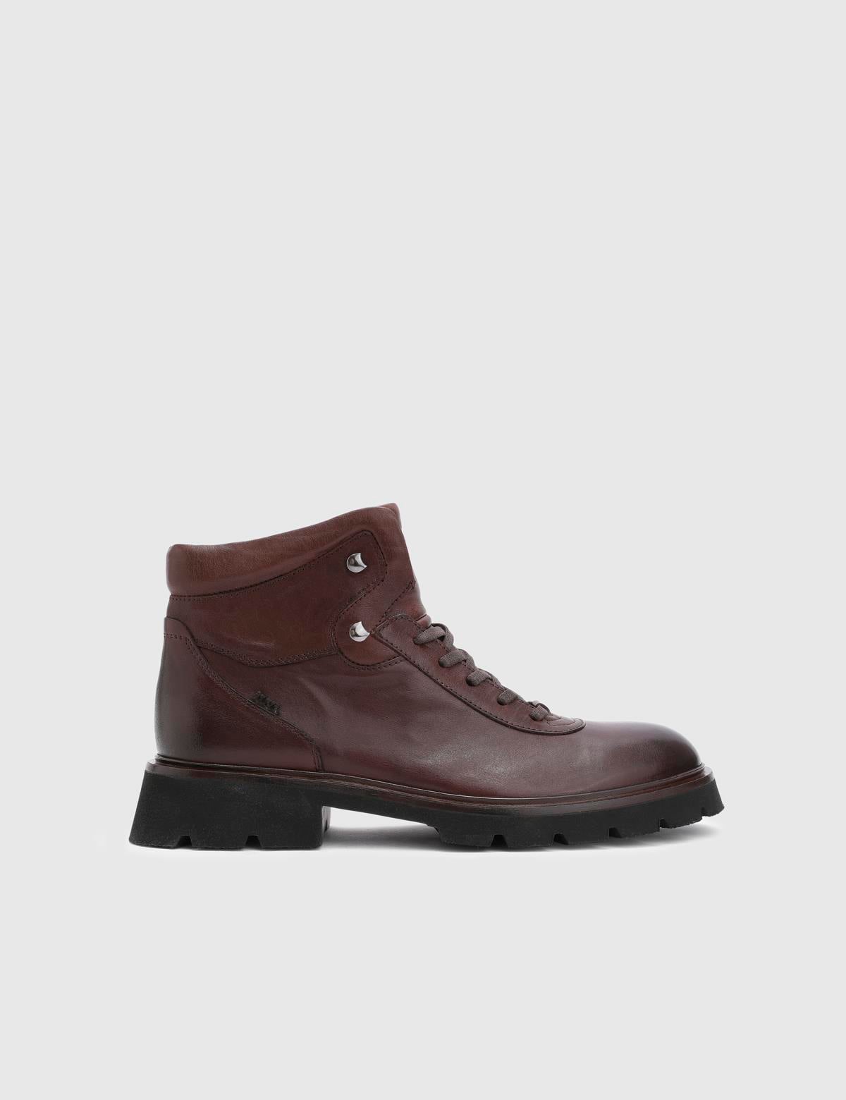 Dijk Brown Leather Men's Boot