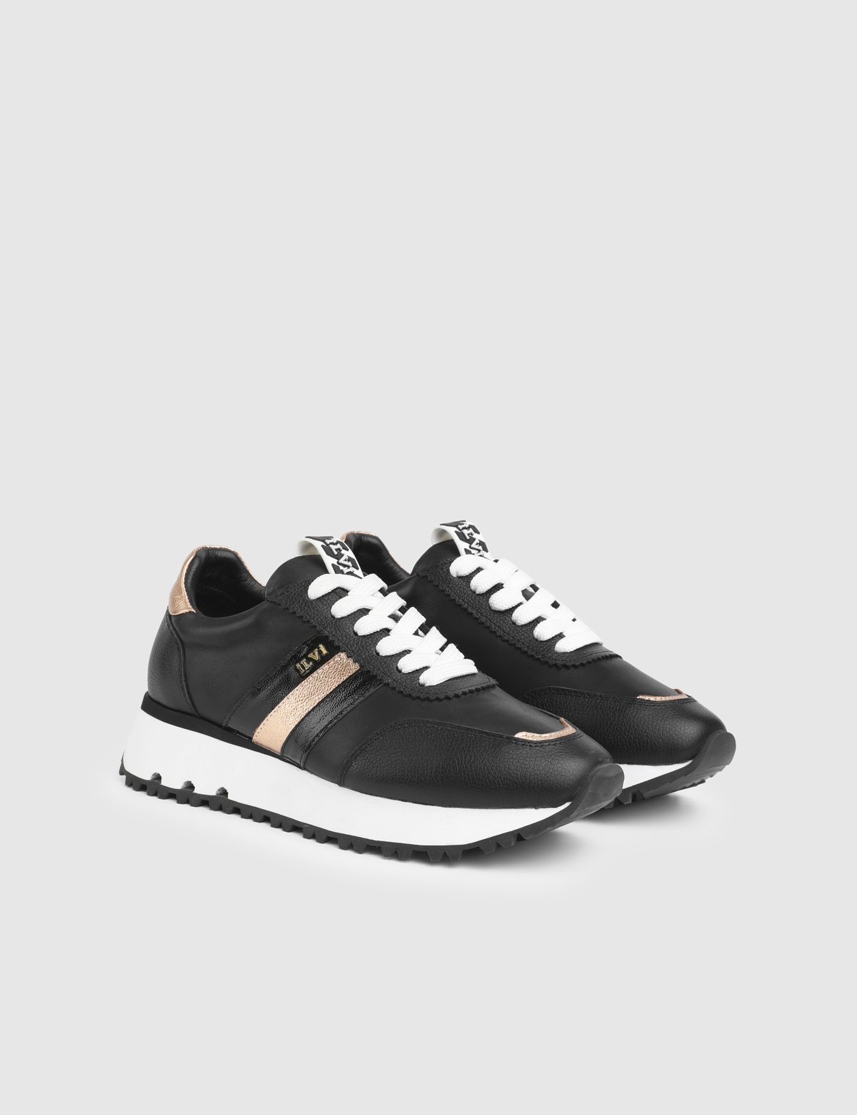 Drift Black Leather Women's Sneaker