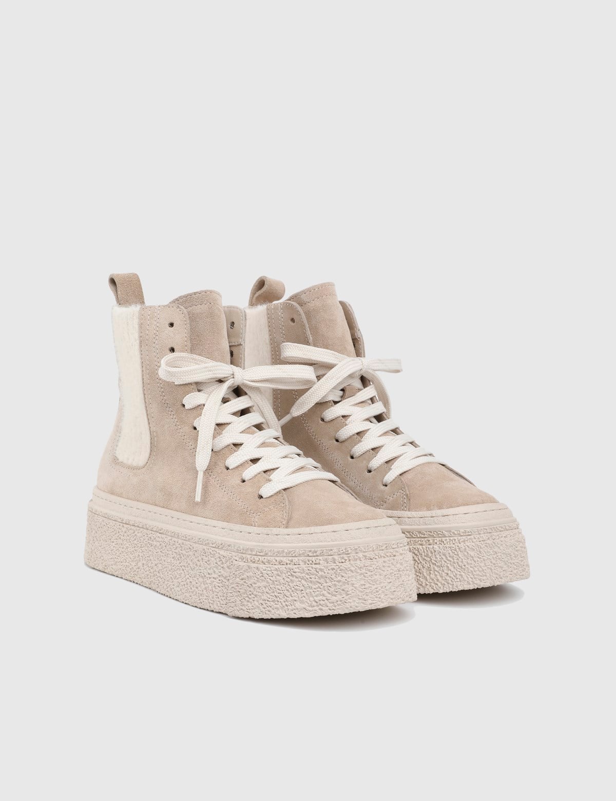 Dune Beige Suede Leather Women's Boot
