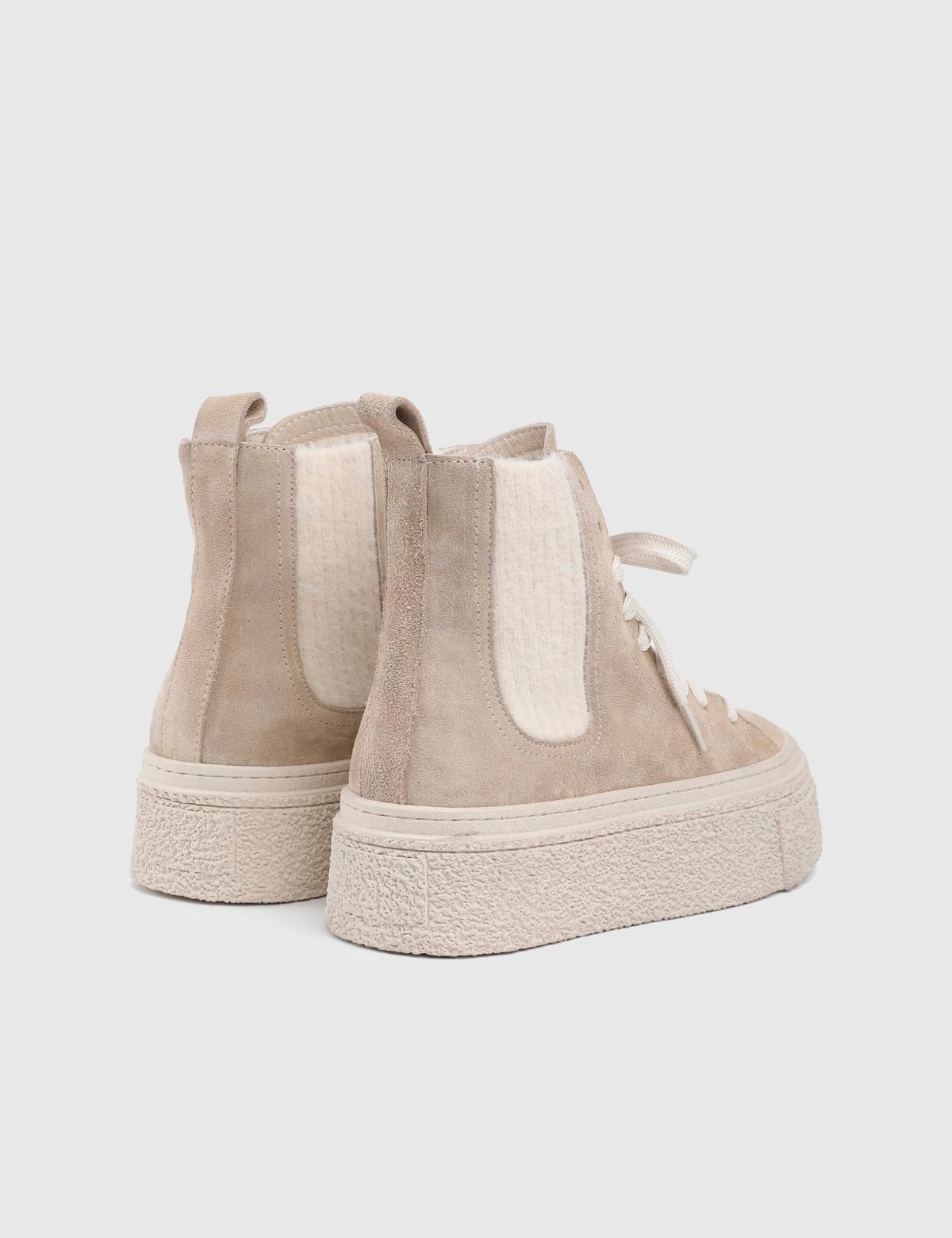 Dune Beige Suede Leather Women's Boot