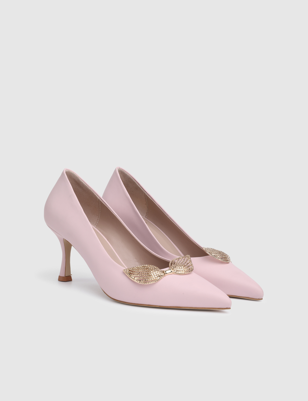 Dyra Pink Leather Women's Pump