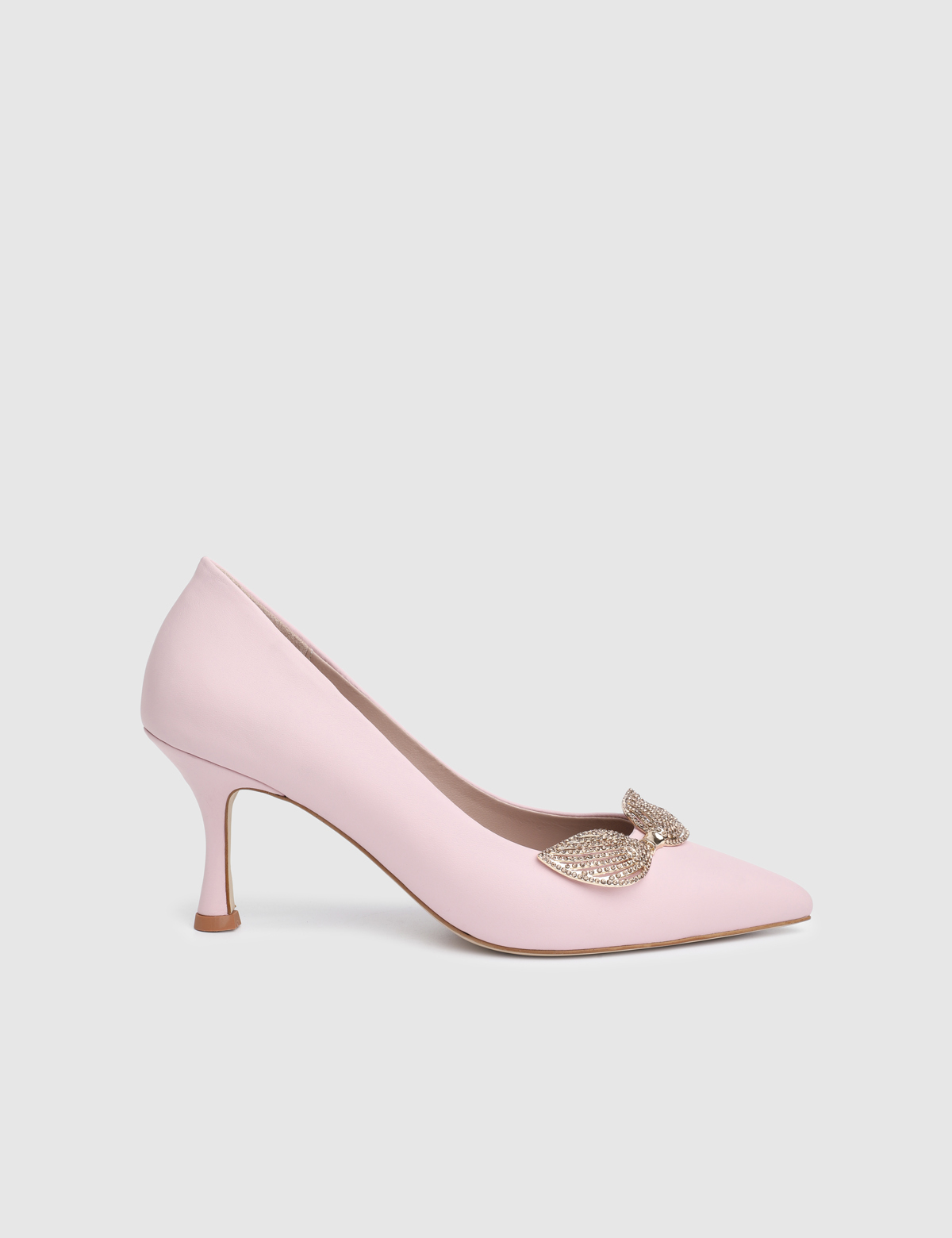 Dyra Pink Leather Women's Pump