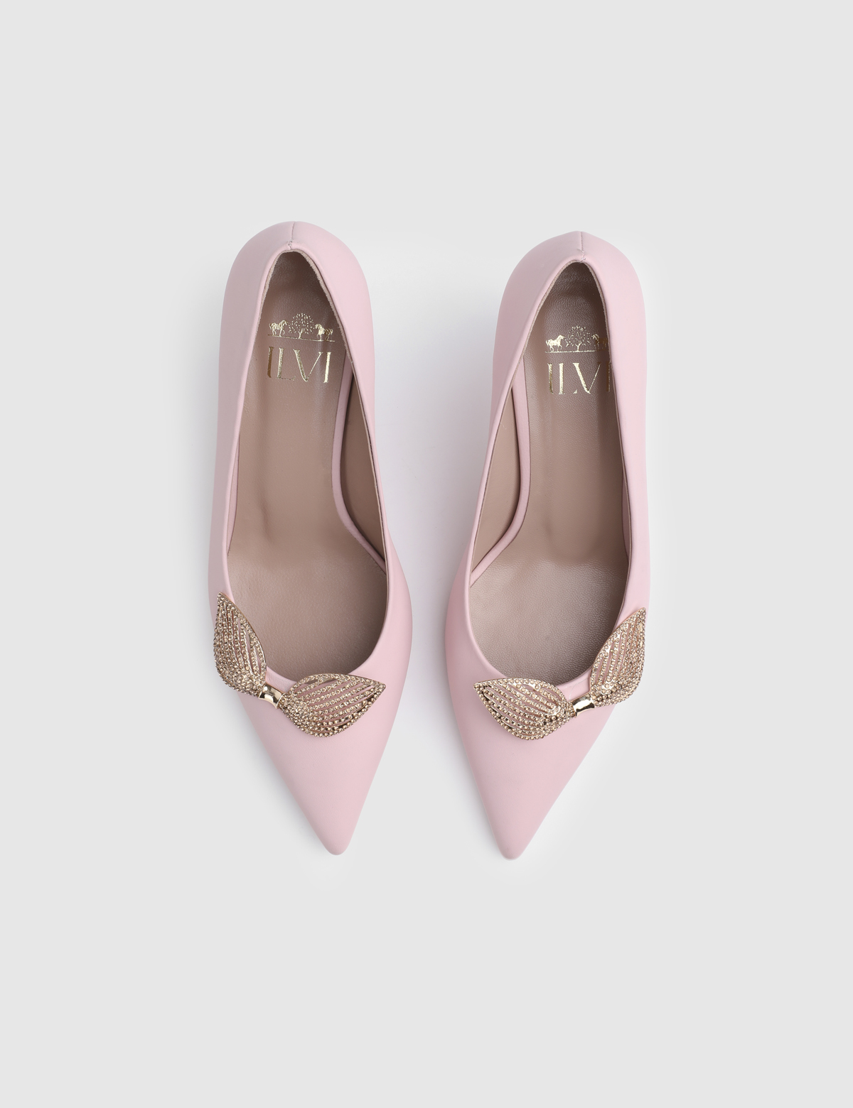 Dyra Pink Leather Women's Pump