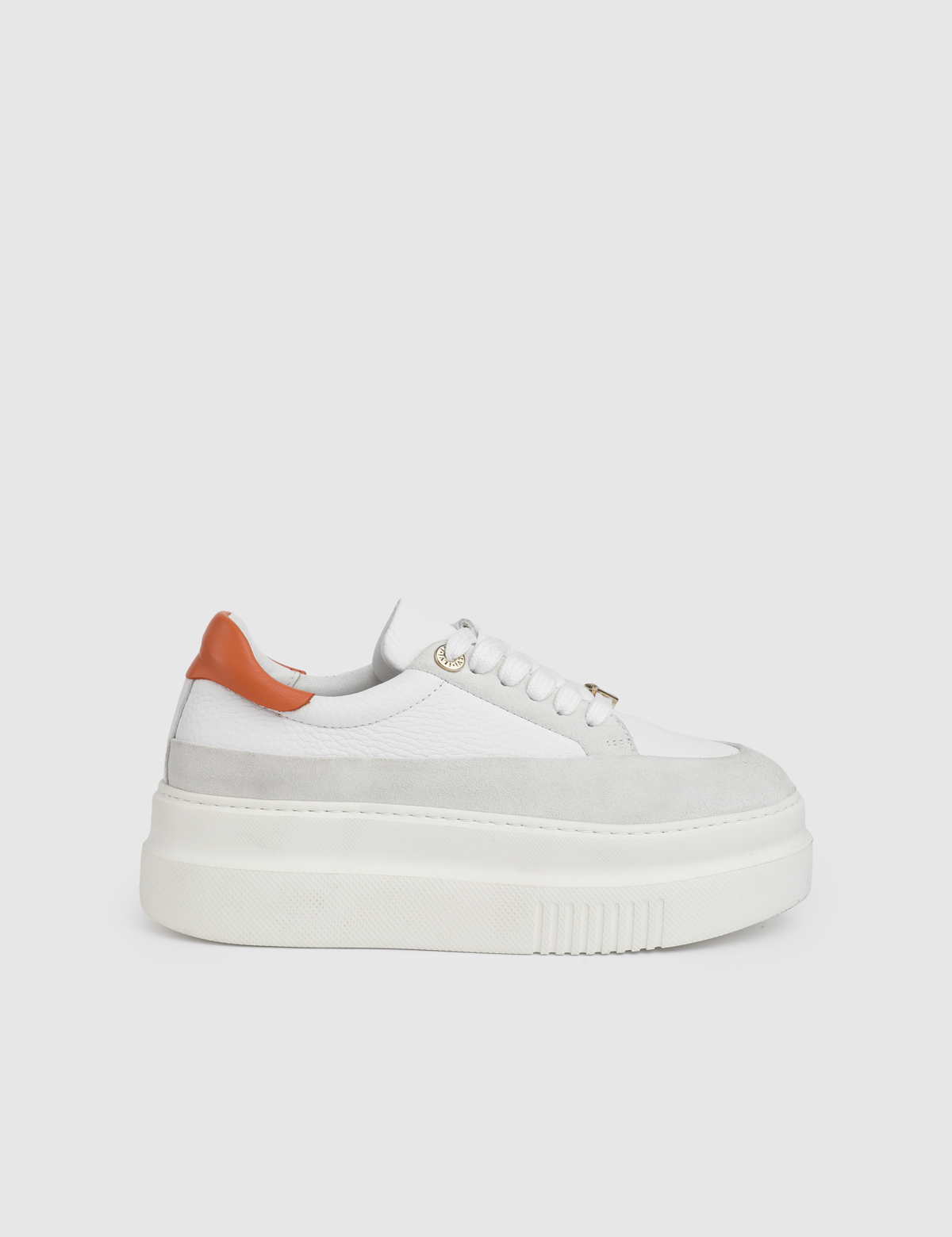 Elke White Leather Women's Sneaker
