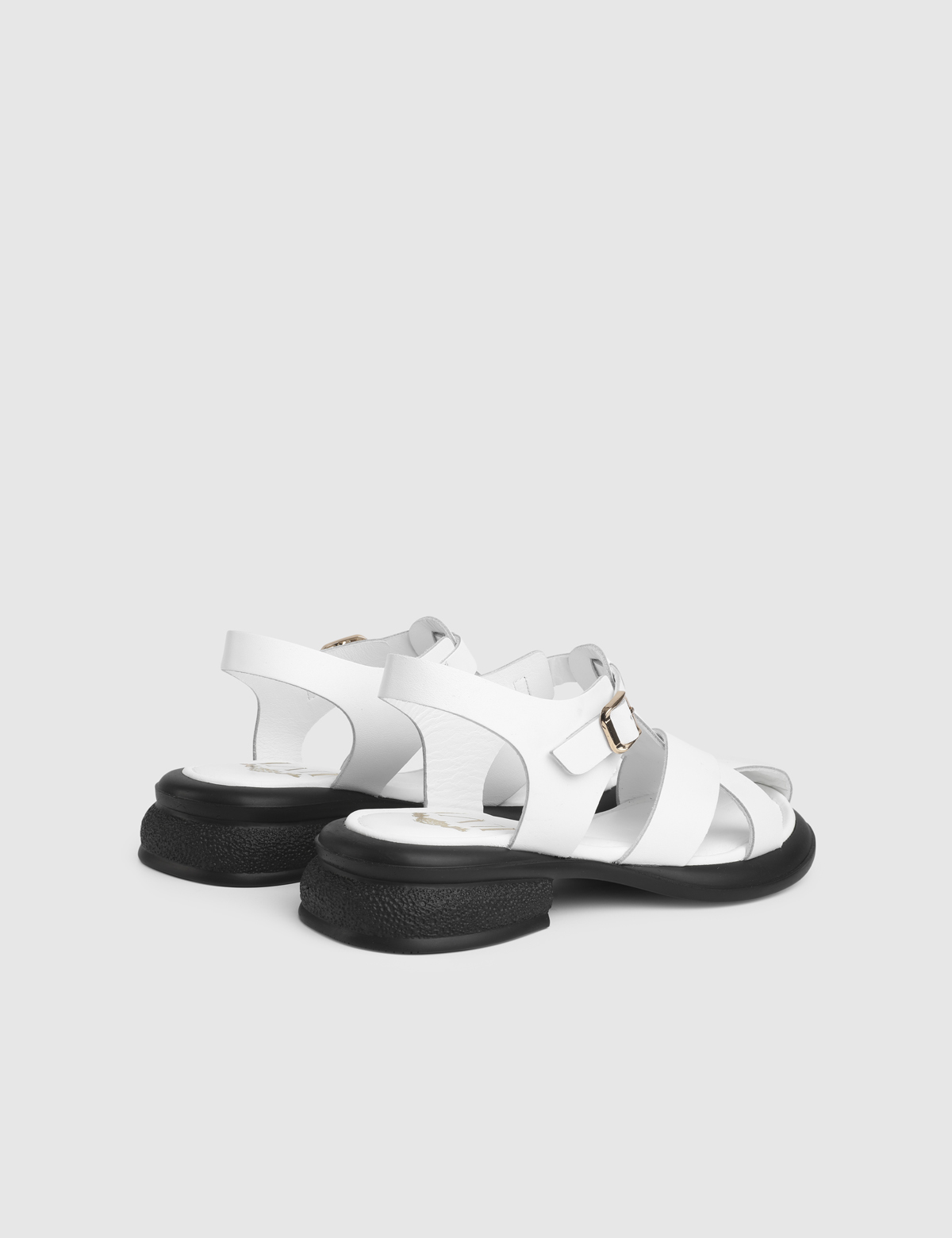 Erelia White Leather Women's Sandal