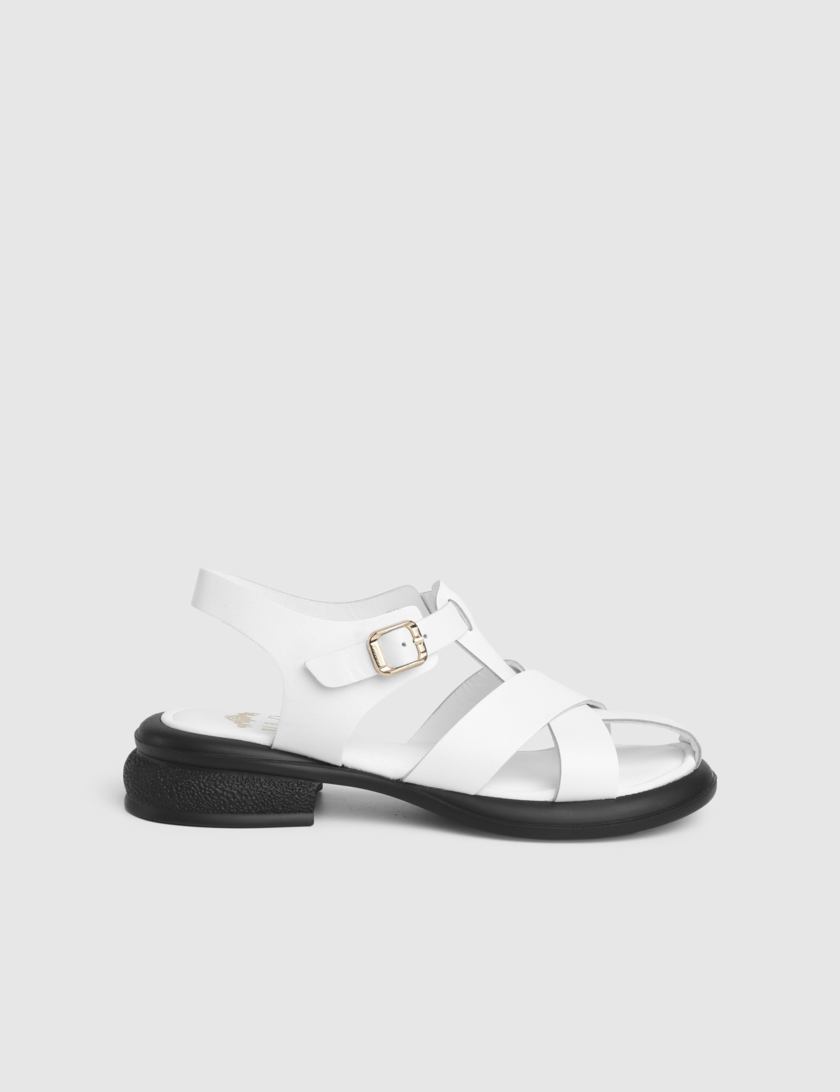 Erelia White Leather Women's Sandal