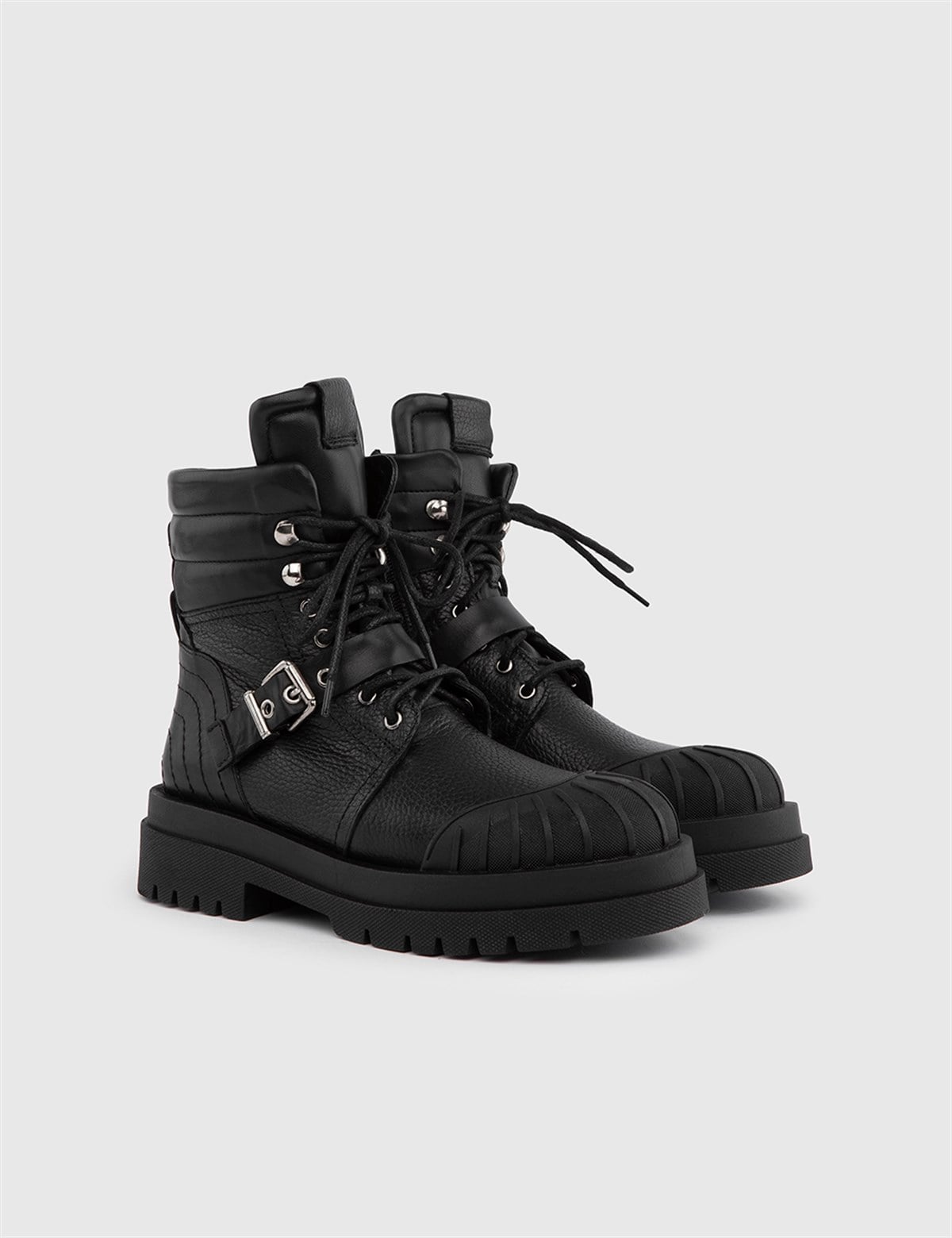 Falk Black Floater Leather Women's Boot