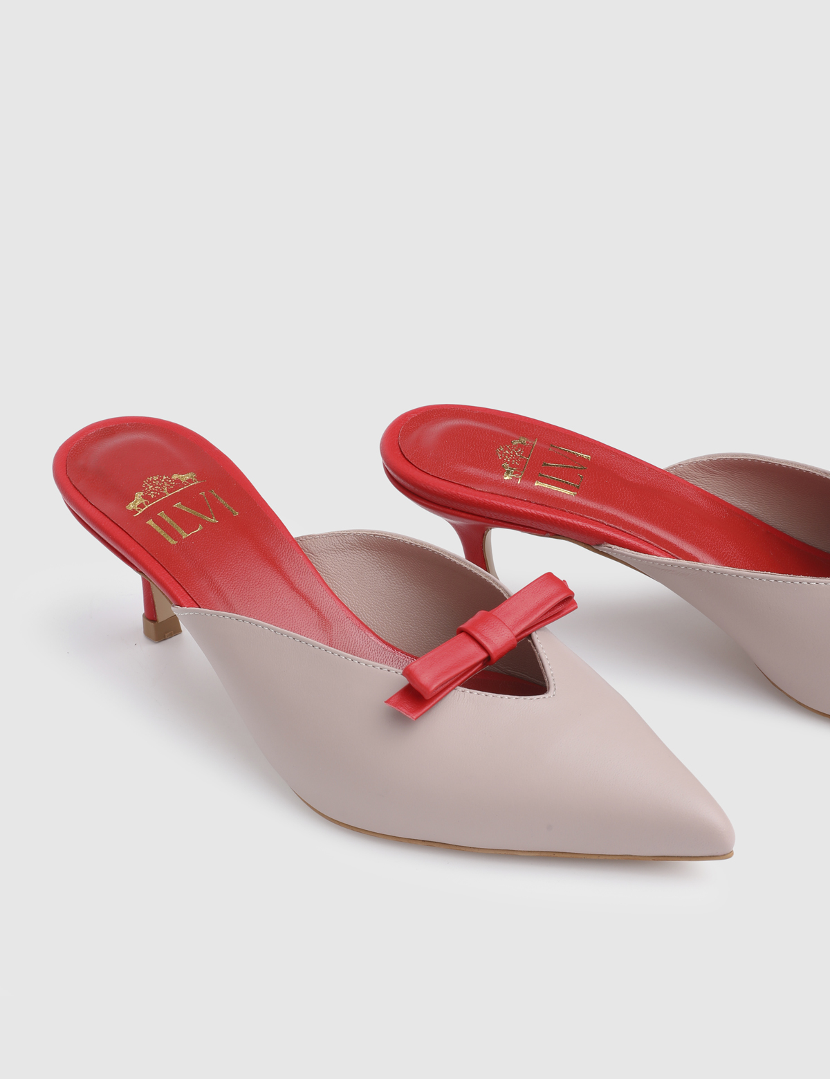 Farin Mink Leather Women's Heeled Slide