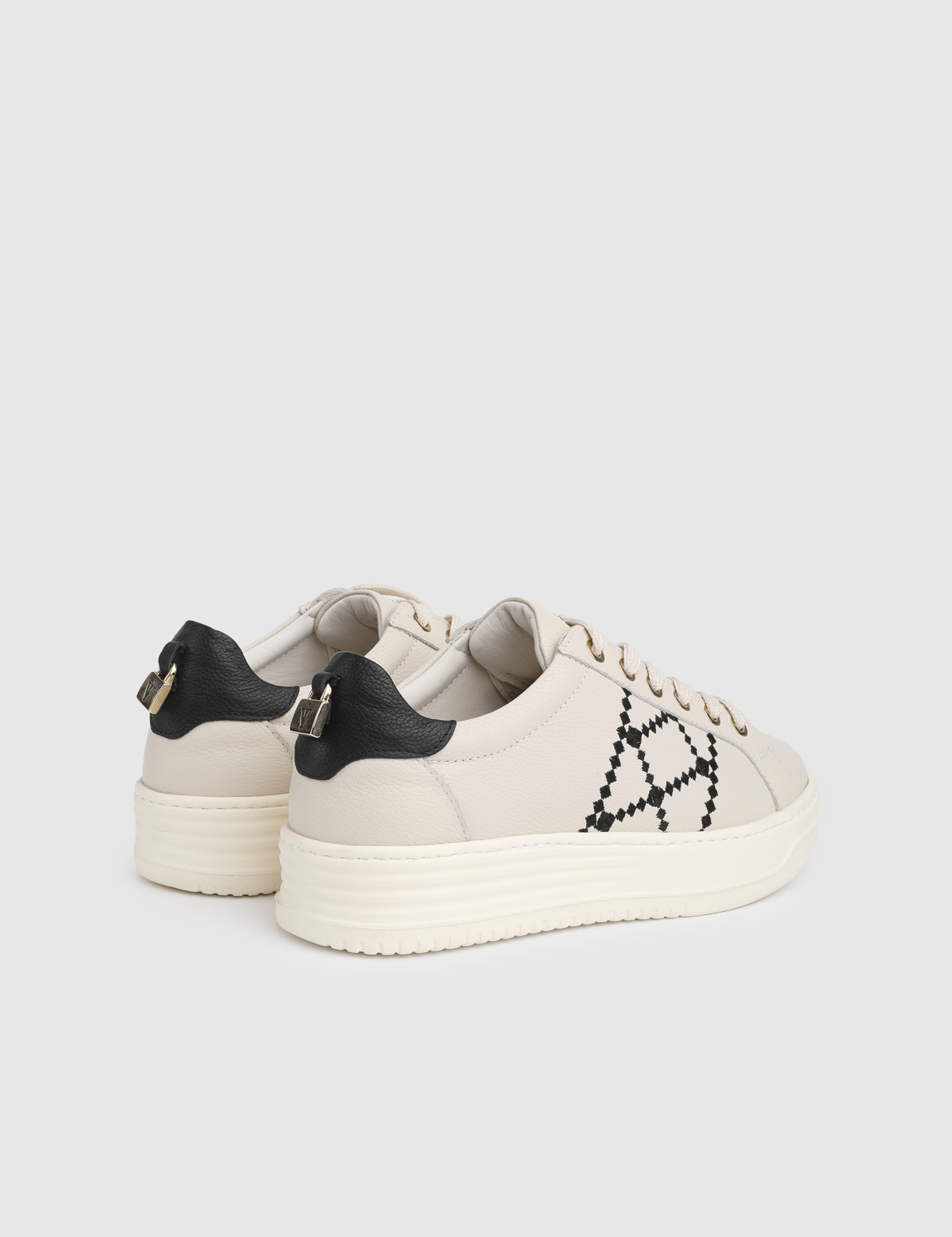 Febe Beige Floater Leather Women's Sneaker