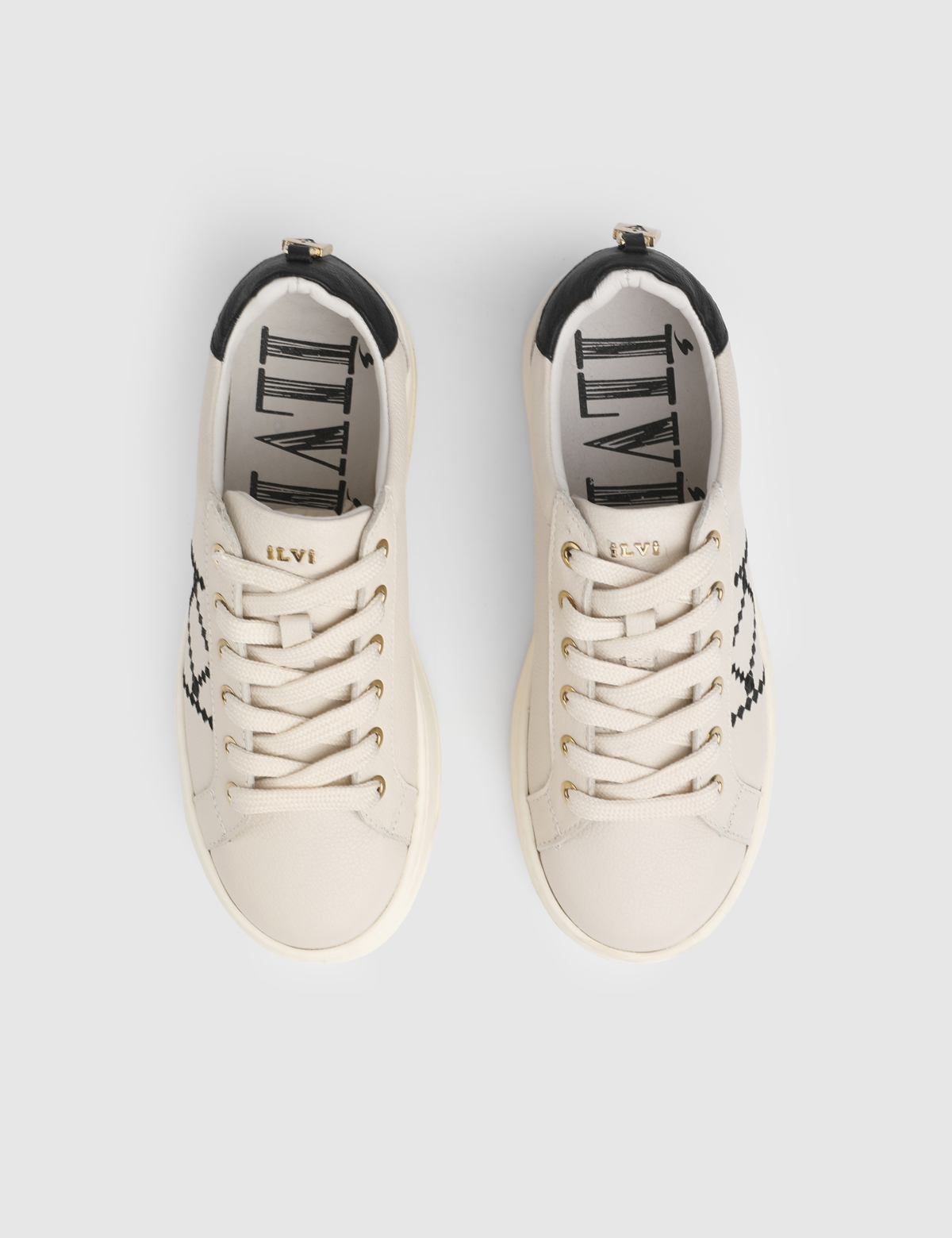 Febe Beige Floater Leather Women's Sneaker