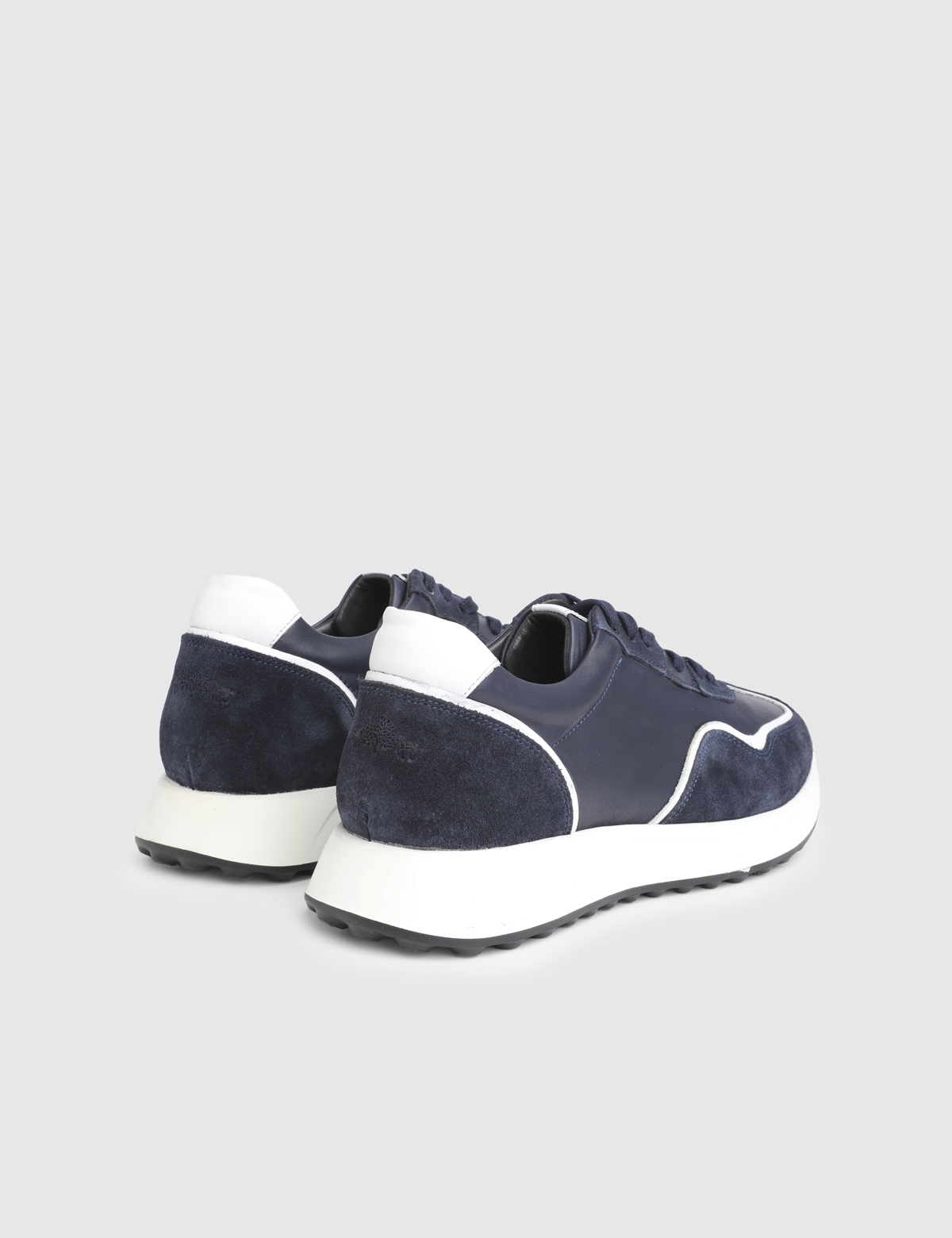 Federico Navy Blue Suede Leather Men's Sneaker