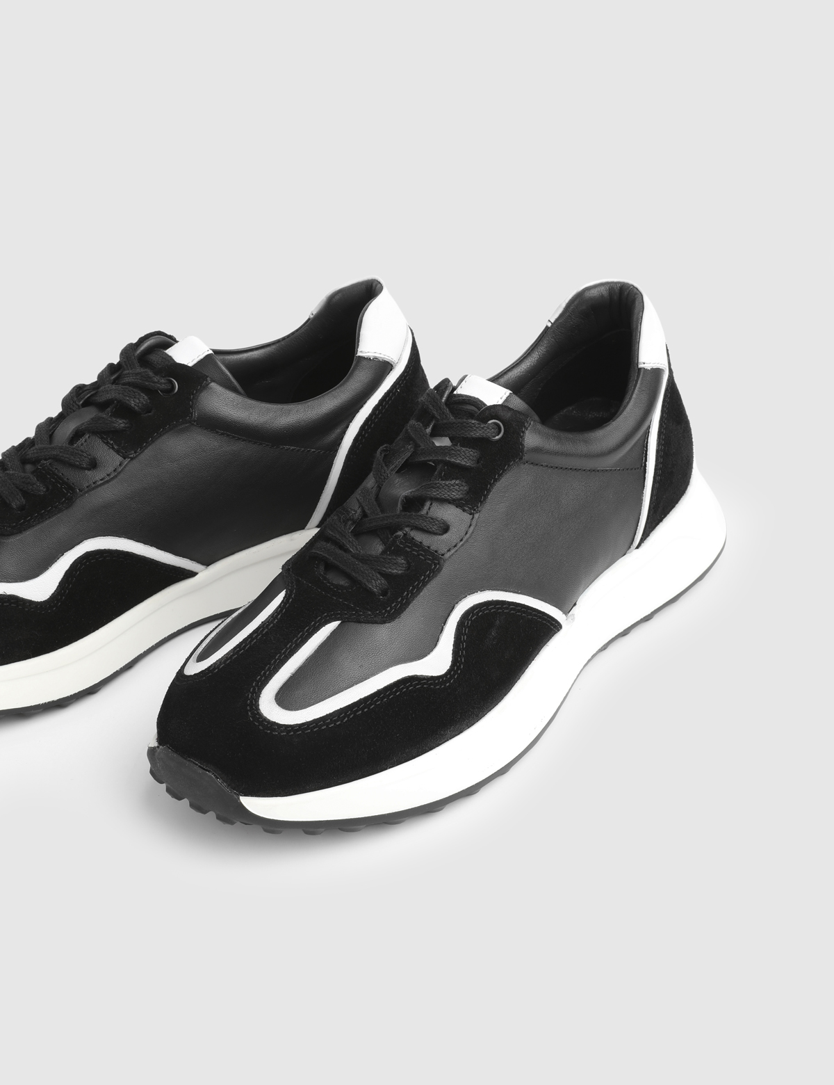 Federico Black Suede Leather Men's Sneaker