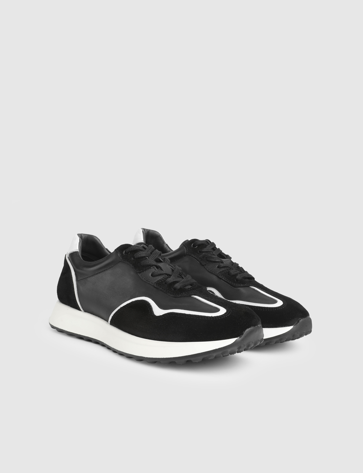 Federico Black Suede Leather Men's Sneaker