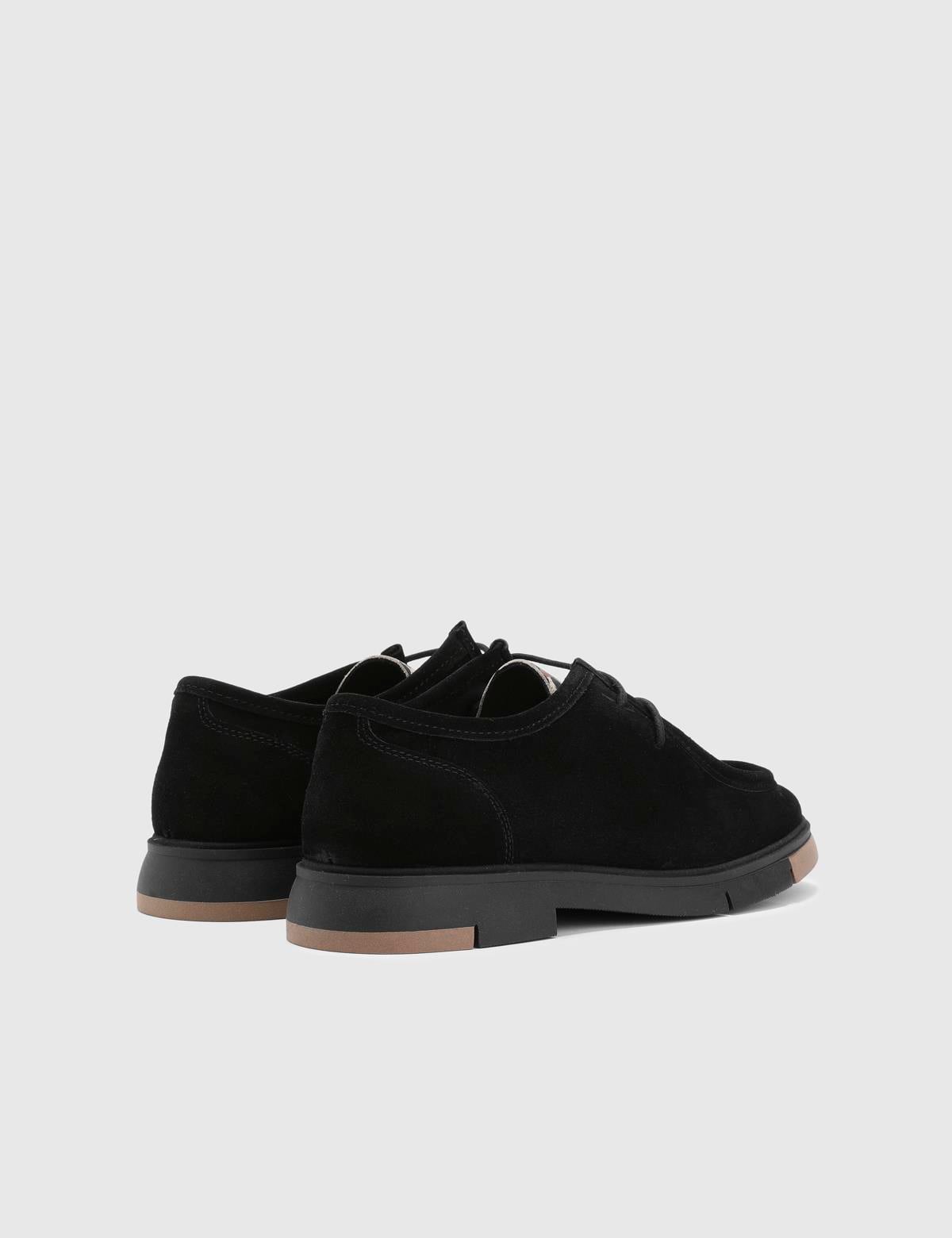 Ferguson Black Suede Leather Women's Oxford